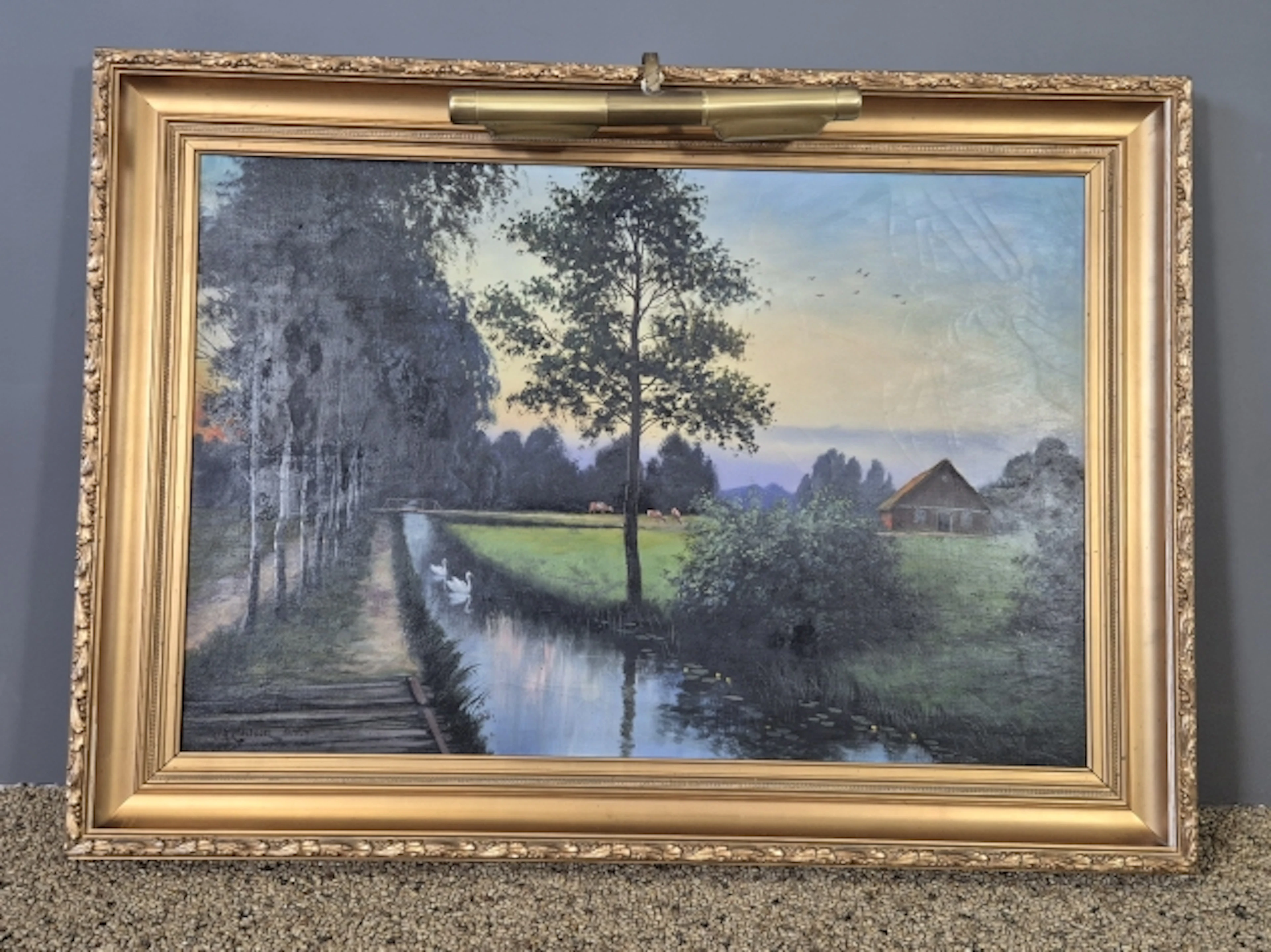 Olja på duk. Signerad, O-A Carlsson.