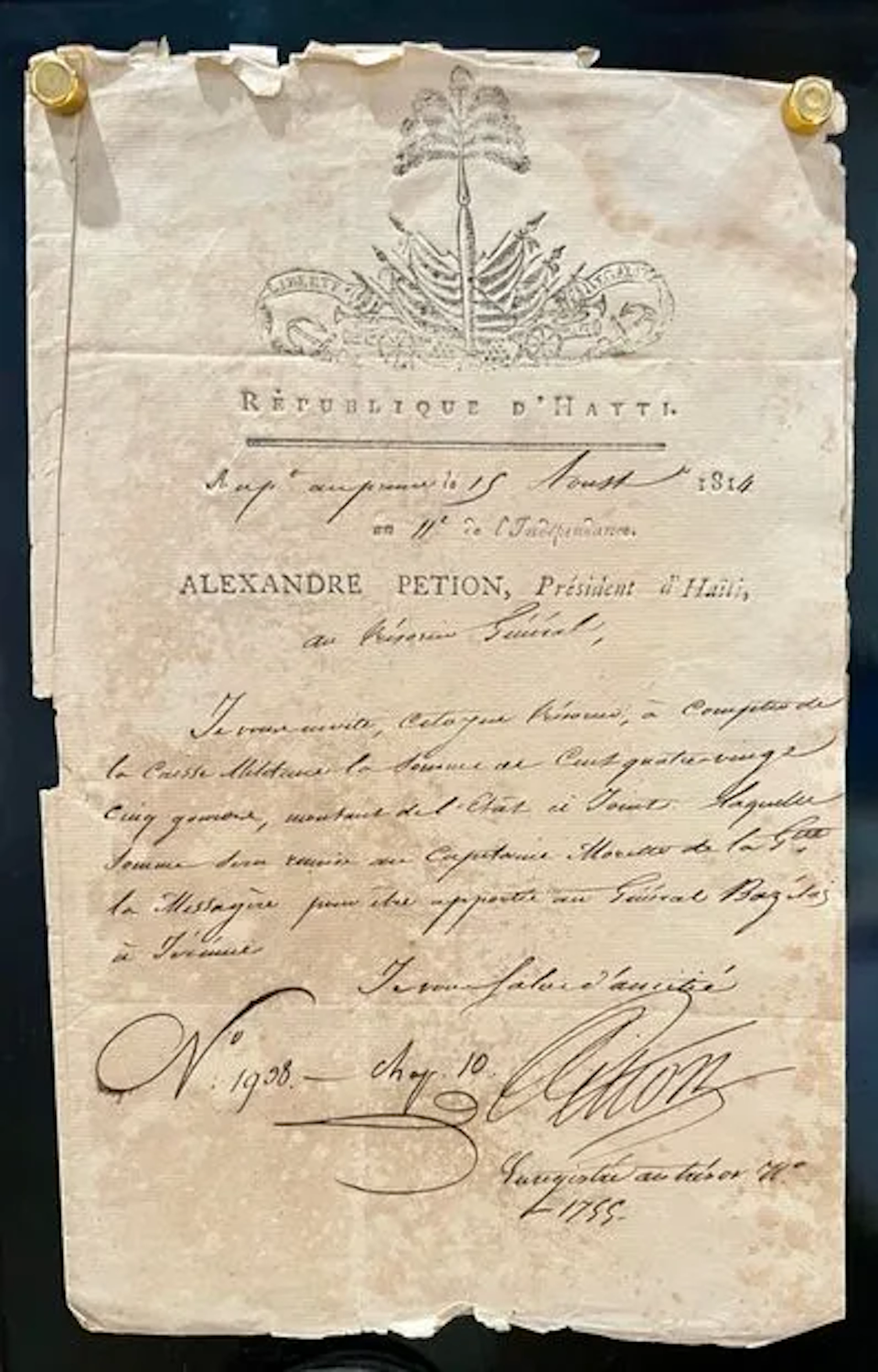 PÉTION, Alexandre (1770-1818) - Lot 215