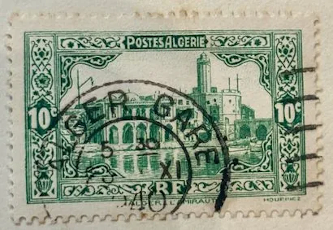 ALGERIA — 10 c. green, Algiers - The Admiralty - Lot 6