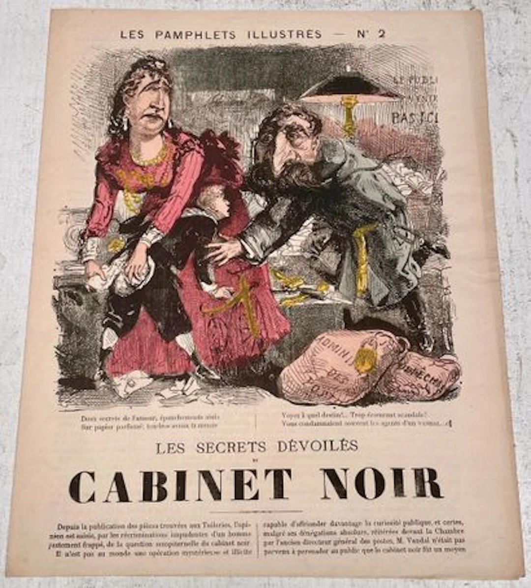 LES PAMPHLETS ILLUSTRÉS — « LES SECRETS DÉVOILÉS DU CABINET - Lot 228