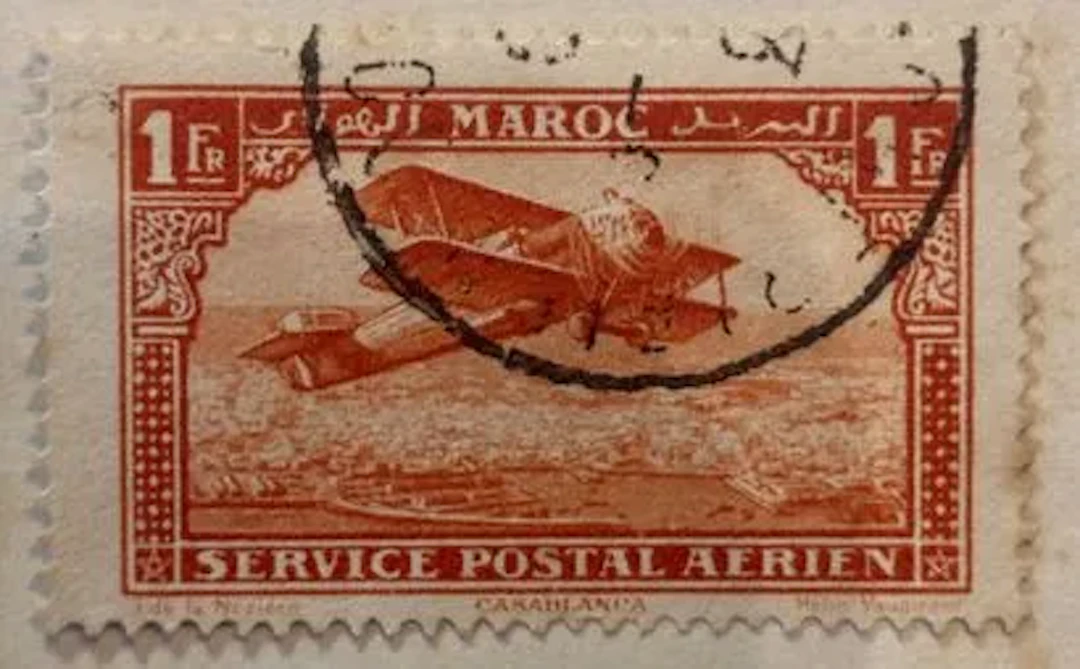 MOROCCO - AERIAL MAIL. Casablanca. - Lot 239