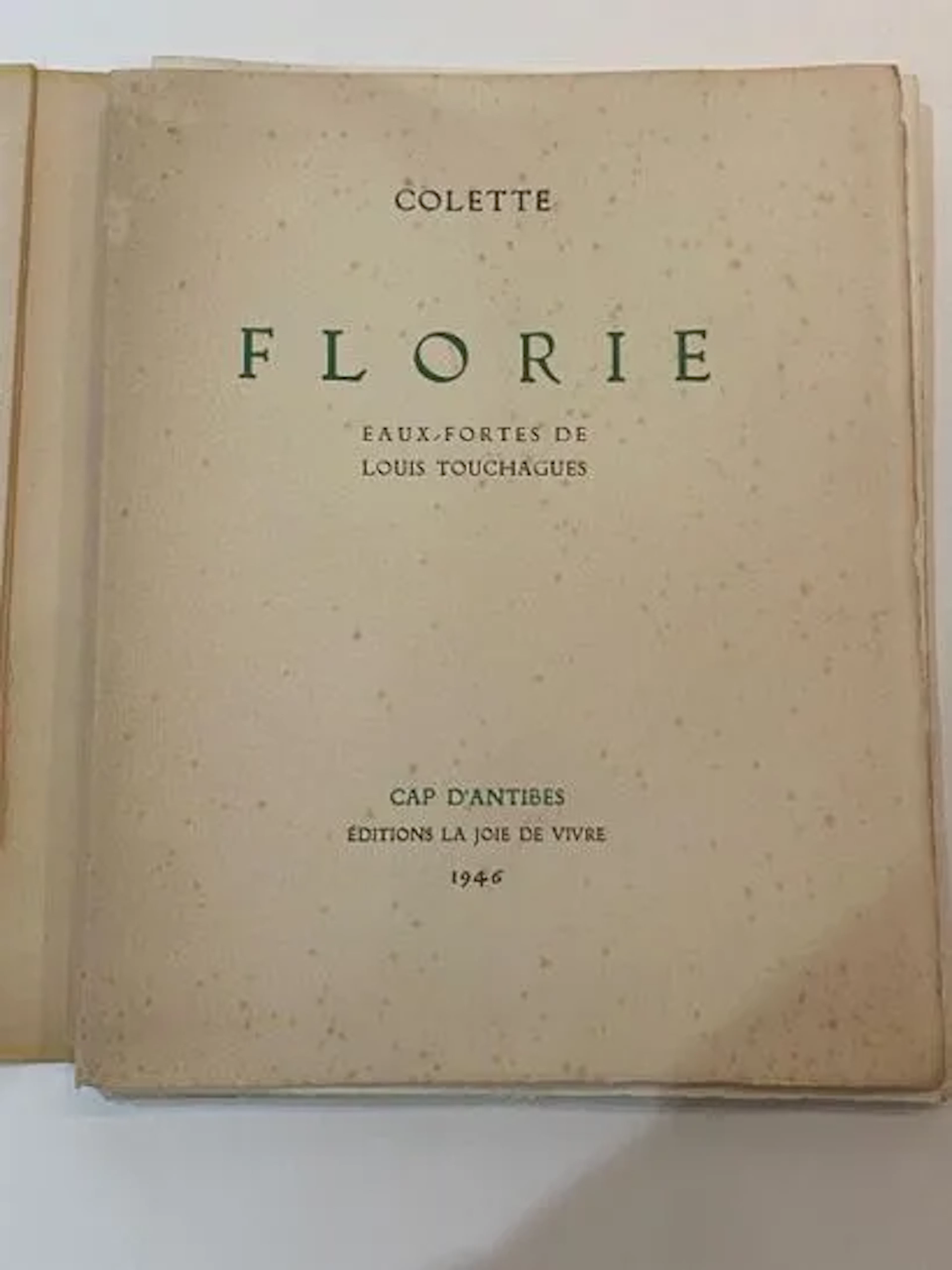 COLETTE - TOUCHAGUES - FLORIE - Lot 185