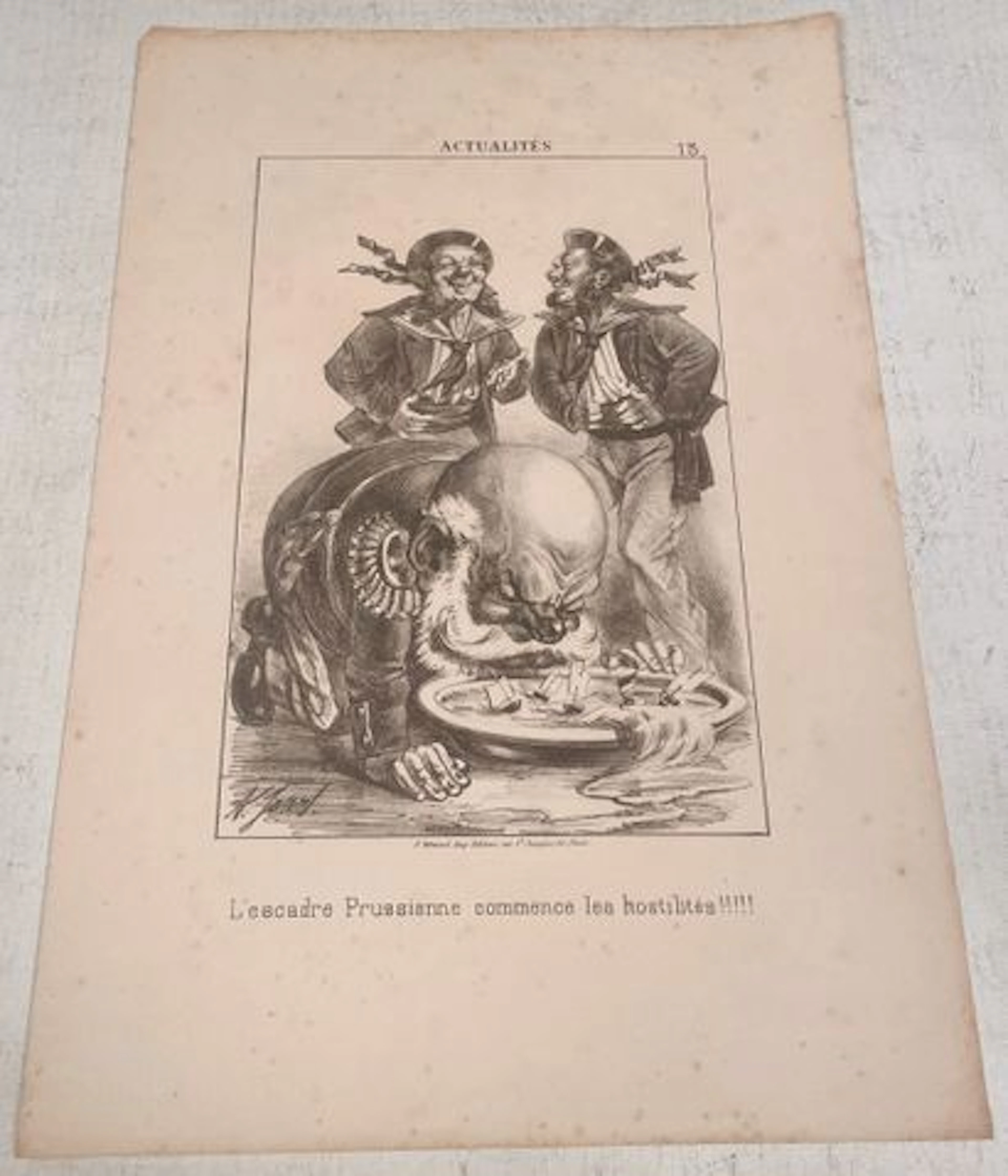 L'ESCADRE PRUSSIENNE COMMENCE LES HOSTILITÉS !!!!! - Lot 168