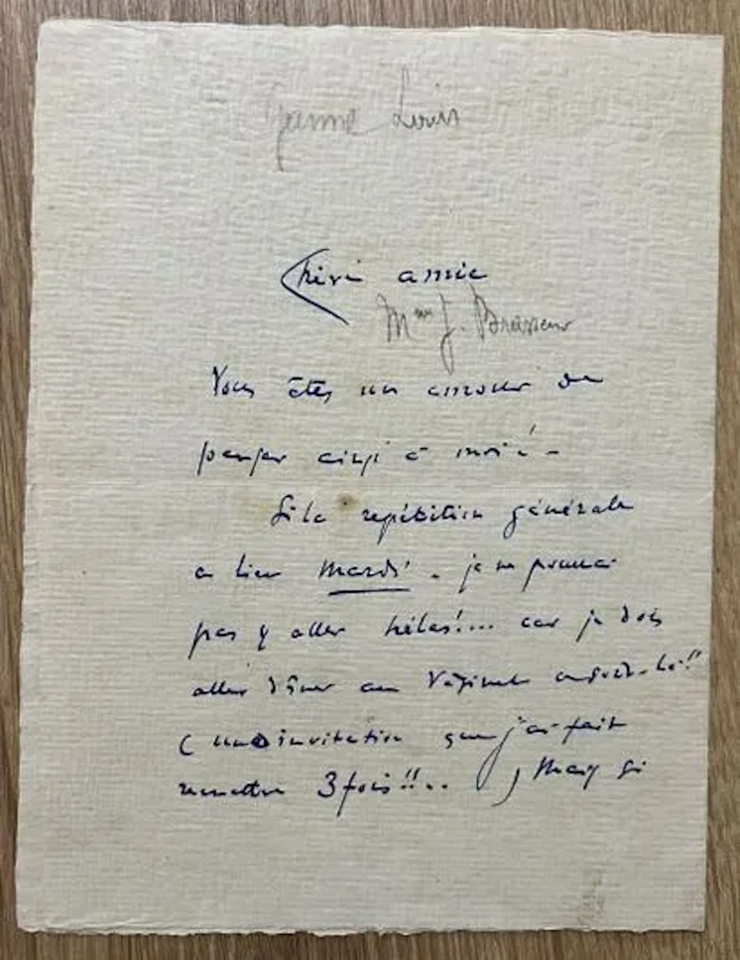 GANNE (Louis) (1862–1923), French composer and conductor, be - Lot 171