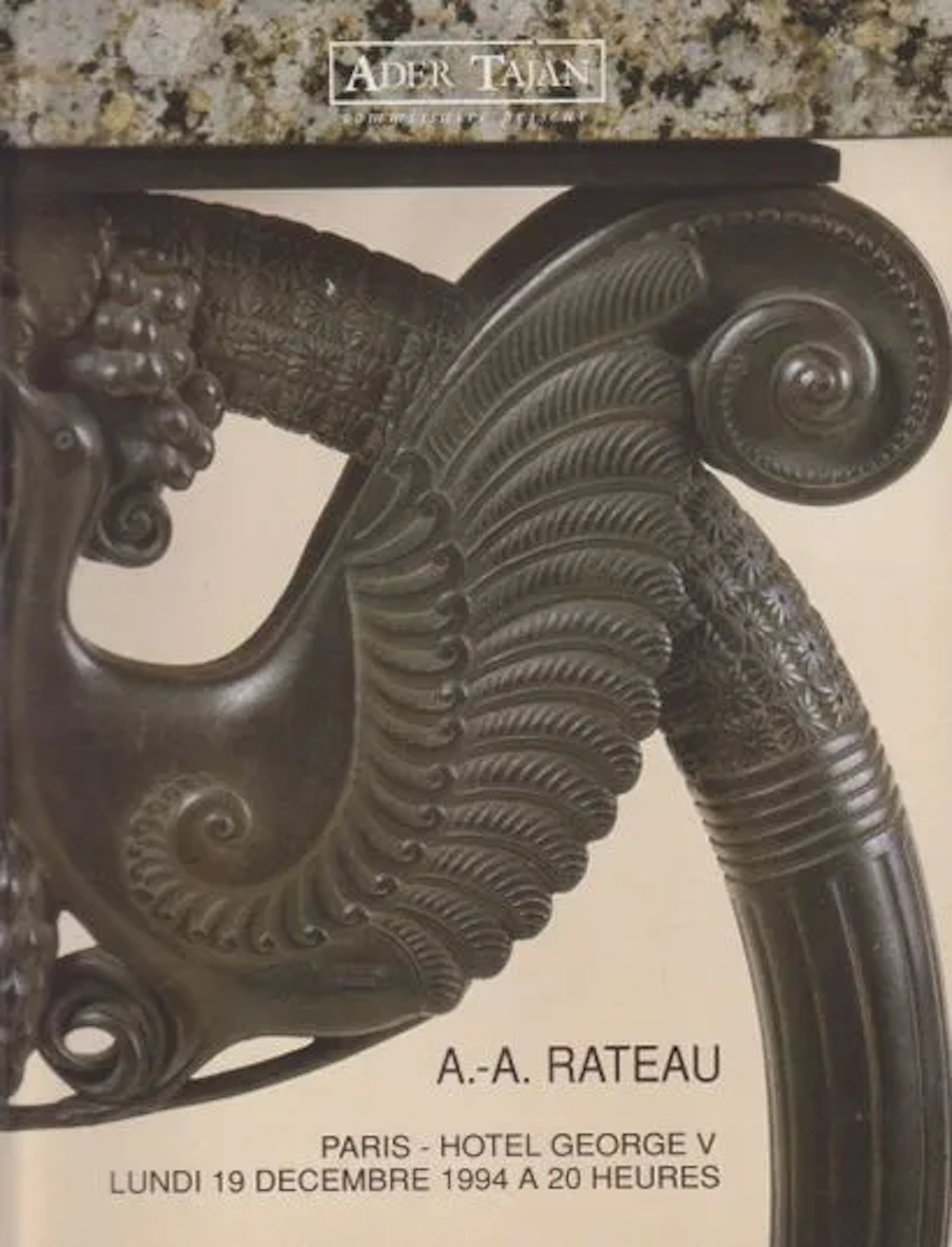 [reference sales]. A.A. Rateau, amateur collection. Sale of - Lot 165