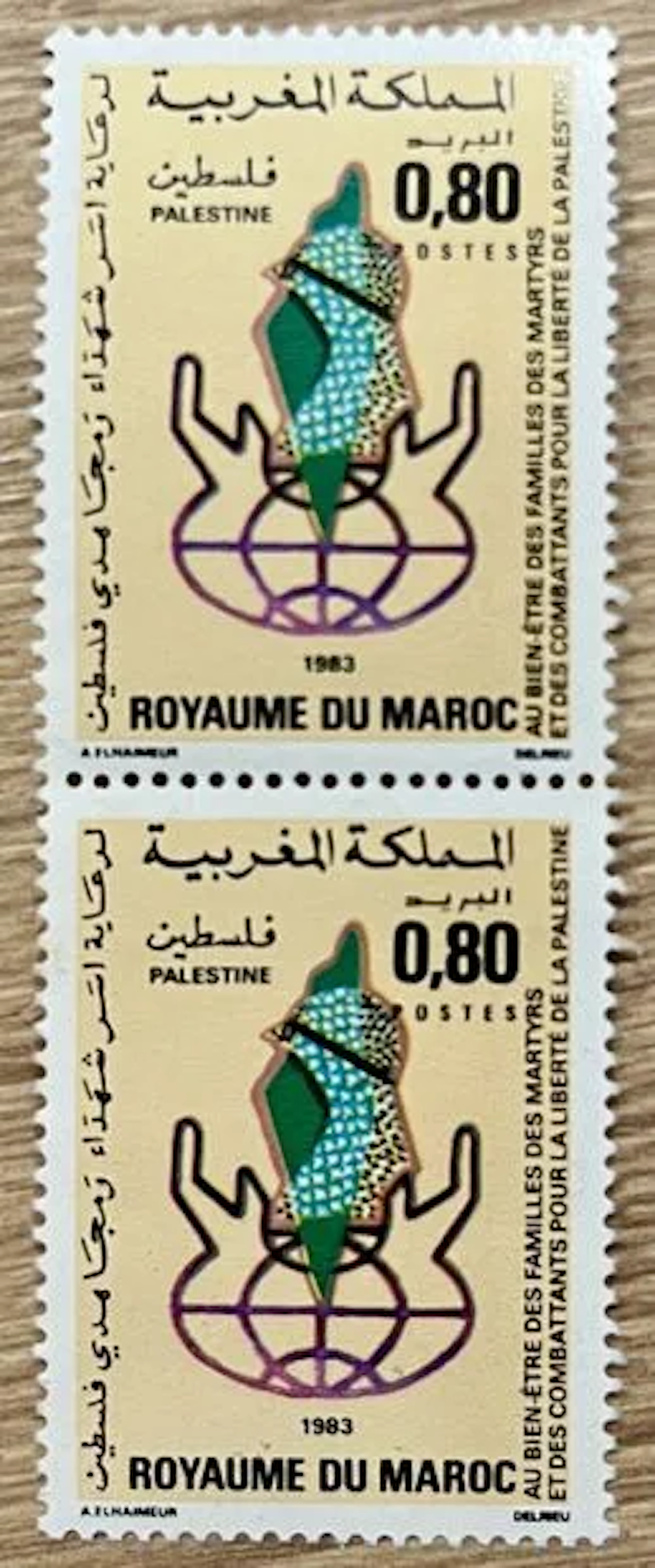 MOROCCO - Solidarity with the families of Palestinian martyr - Lot 79