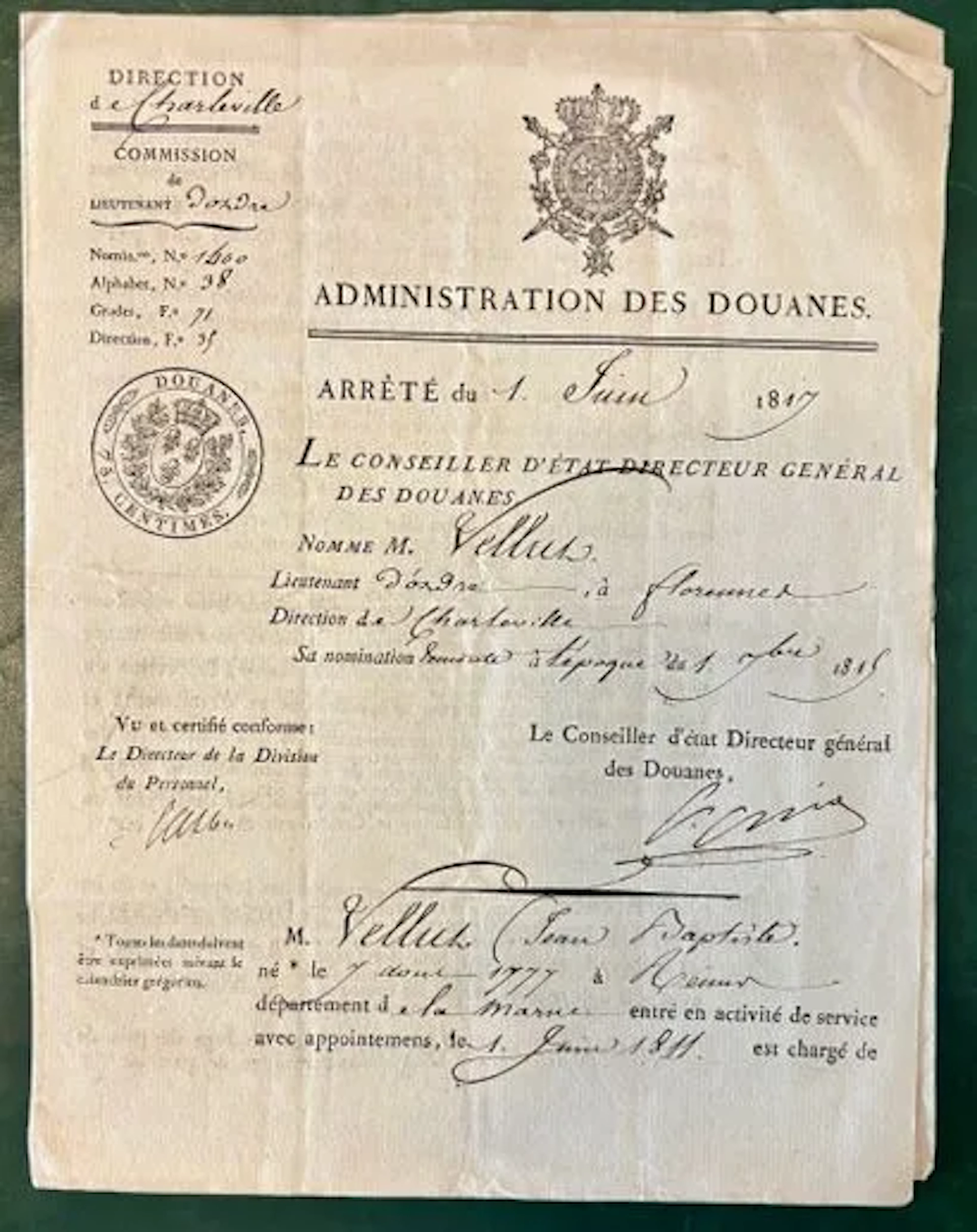 CUSTOMS ADMINISTRATION. - Lot 27