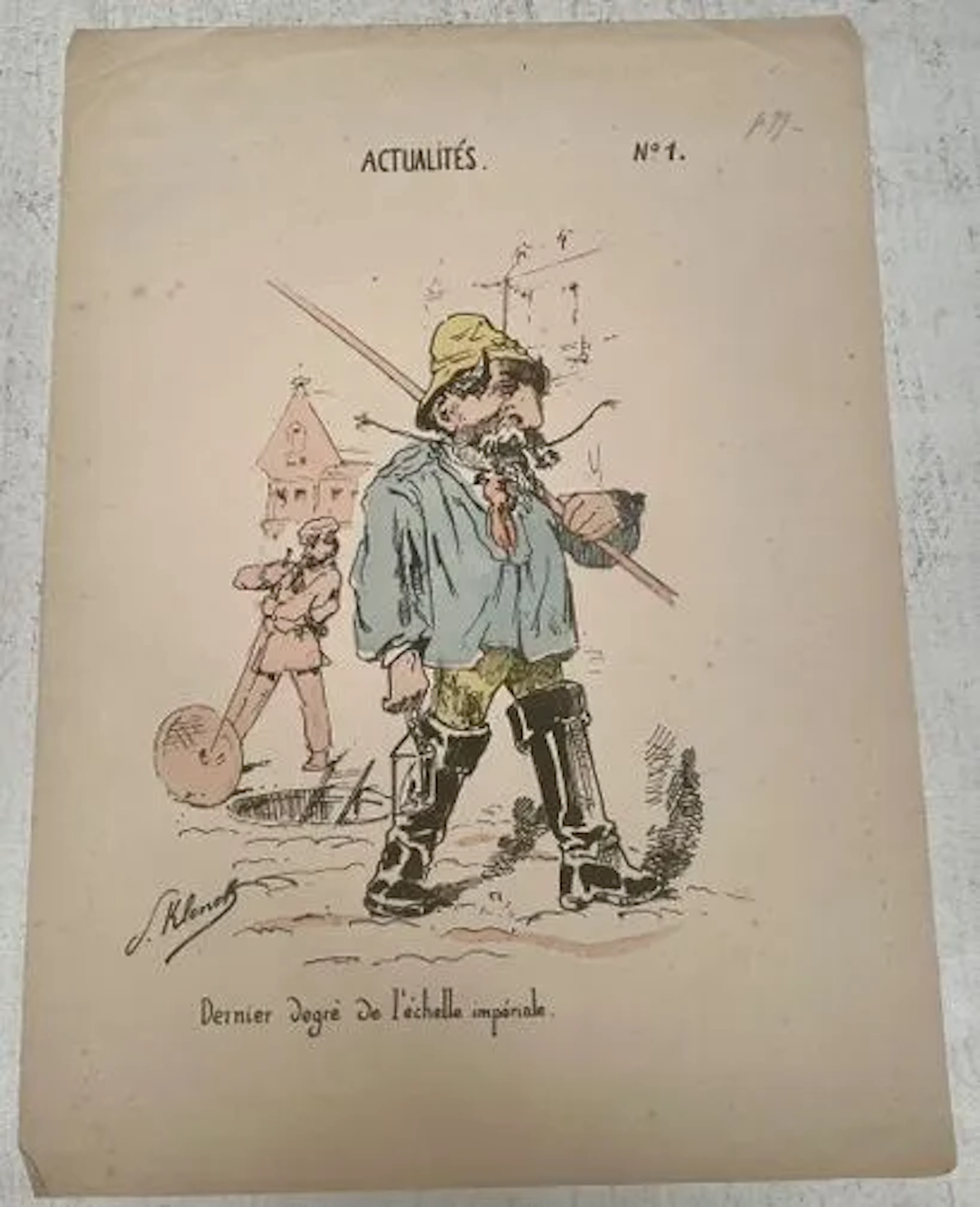 NEWS, No. 1 — THE LOWEST RUNG OF THE IMPERIAL LADDER - Lot 32