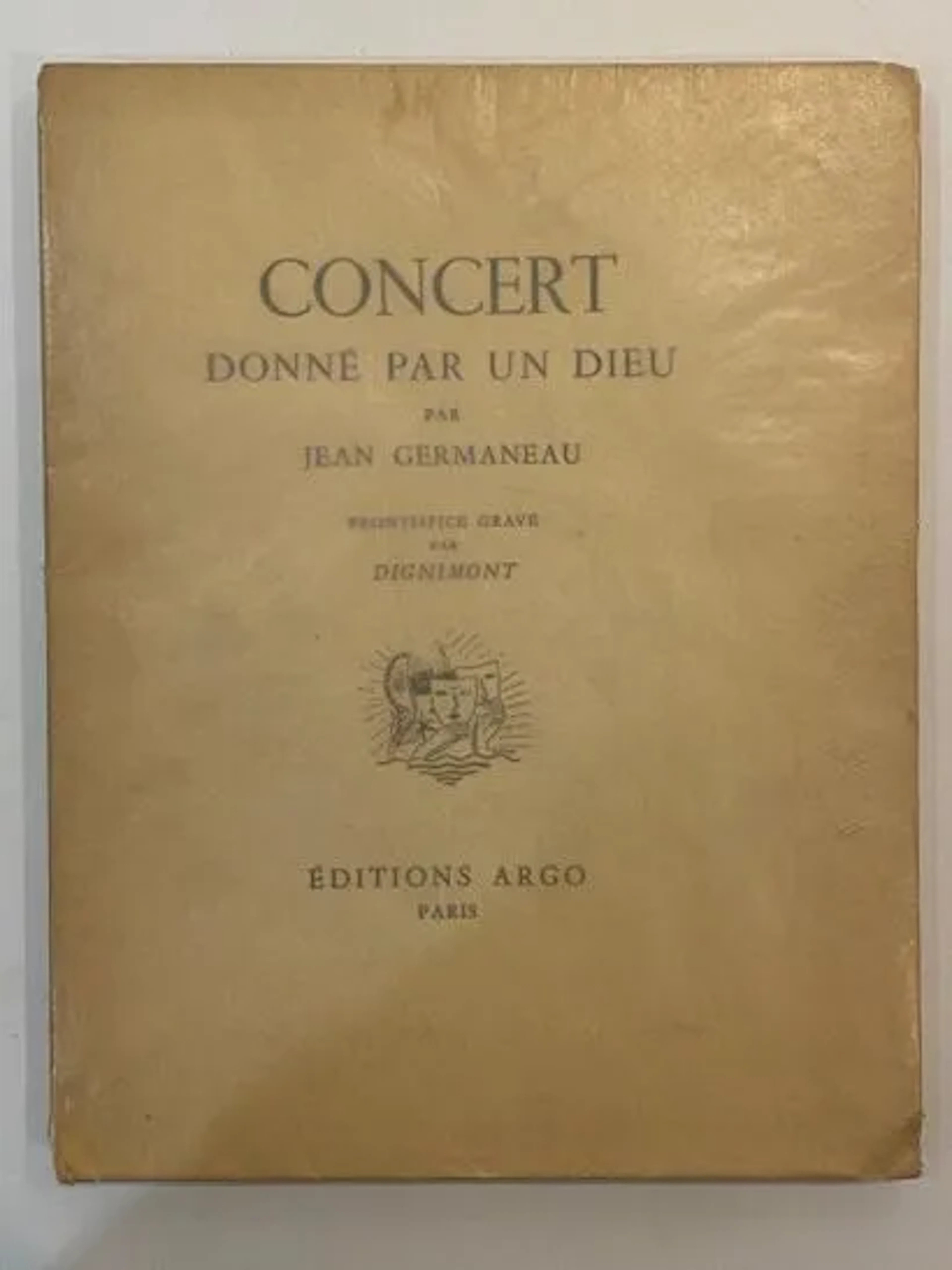 JEAN GERMANEAU. CONCERT DONNE PAR DIEU. EO - Lot 121