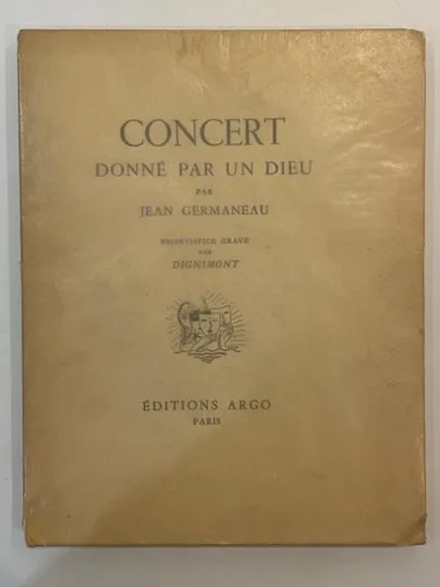 JEAN GERMANEAU. CONCERT DONNE PAR DIEU. EO - Lot 121