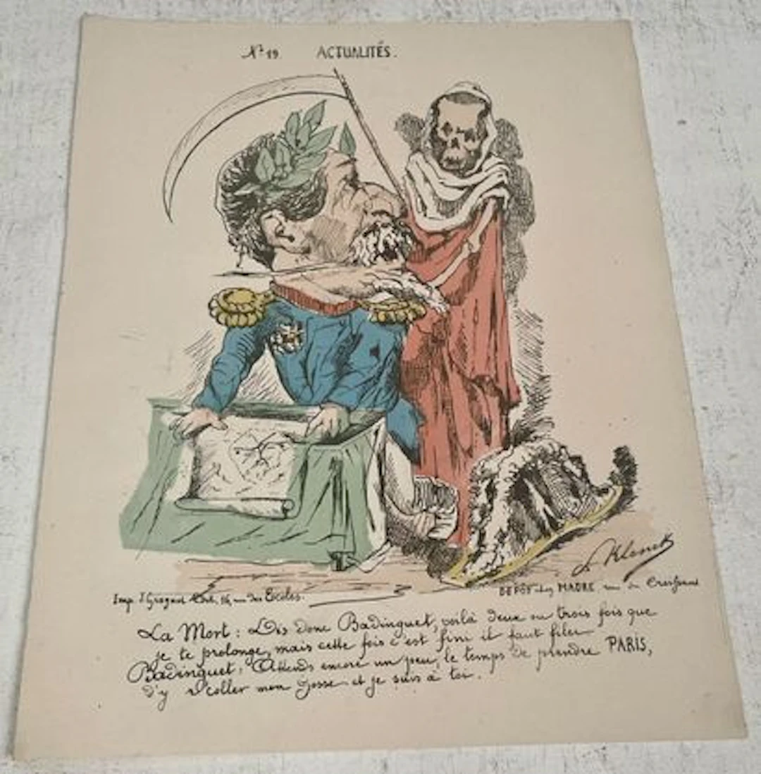 ACTUALITÉS, N° 19 — BADINGUET ET LA MORT - Lot 39