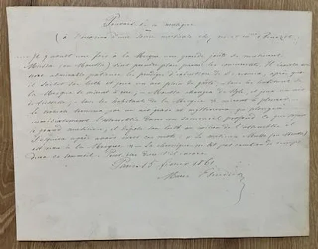 ESCUDIER (Marie-Pierre) (1818–1880), French journalist, musi - Lot 153
