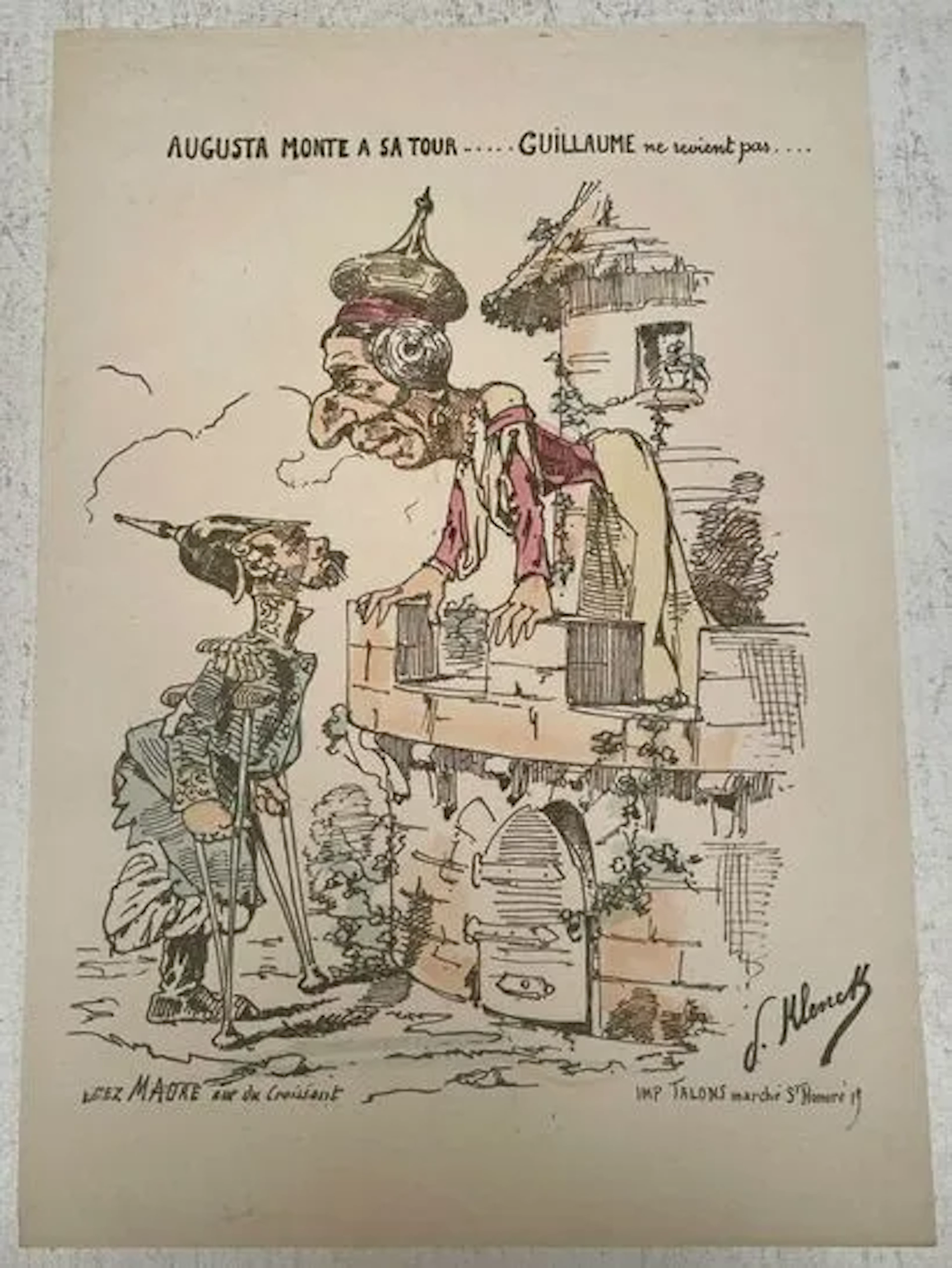 AUGUSTA MONTE À SA TOUR… GUILLAUME NE REVIENT PAS… - Lot 57