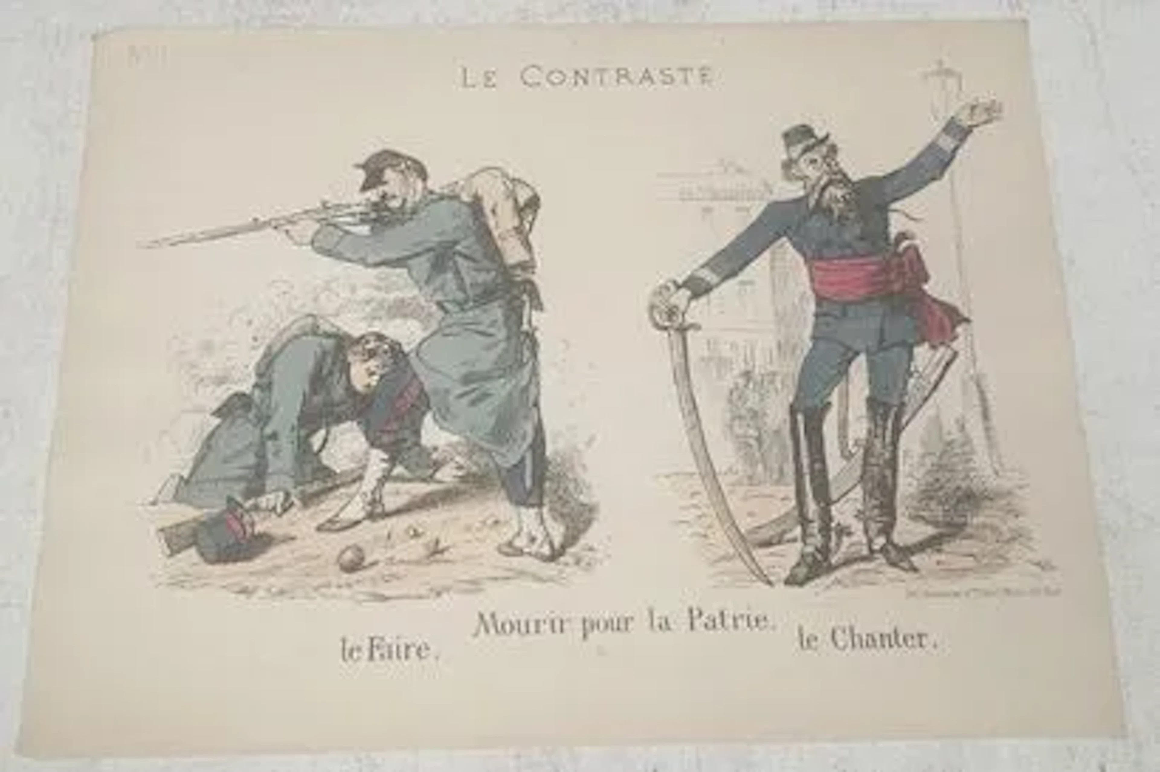 LE CONTRASTE — MOURIR POUR LA PATRIE - Lot 198