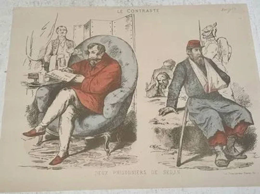 LE CONTRASTE — DEUX PRISONNIERS DE SEDAN - Lot 195