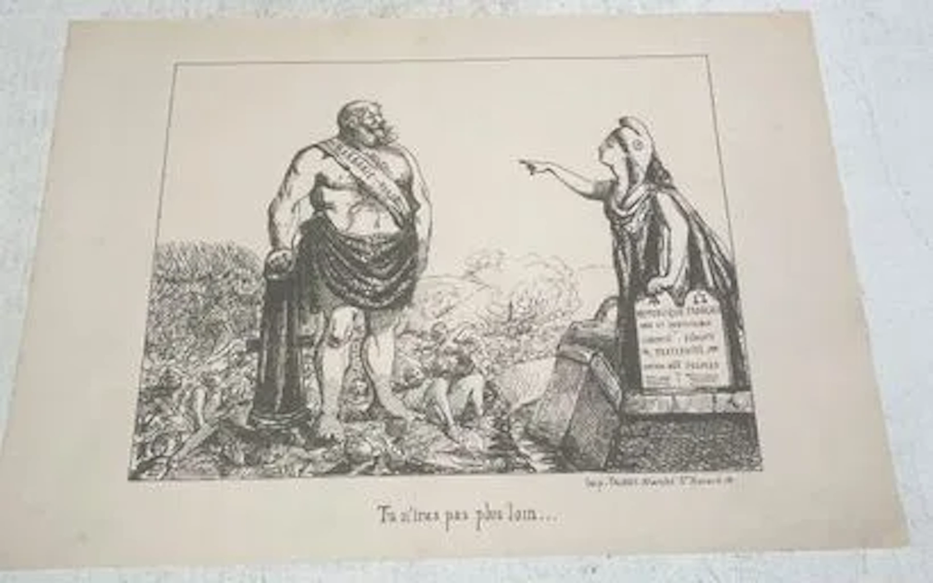 [Political cartoon]. You won’t get any further… - Lot 24
