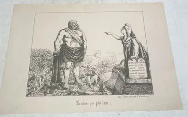 [Political cartoon]. You won’t get any further… - Lot 24