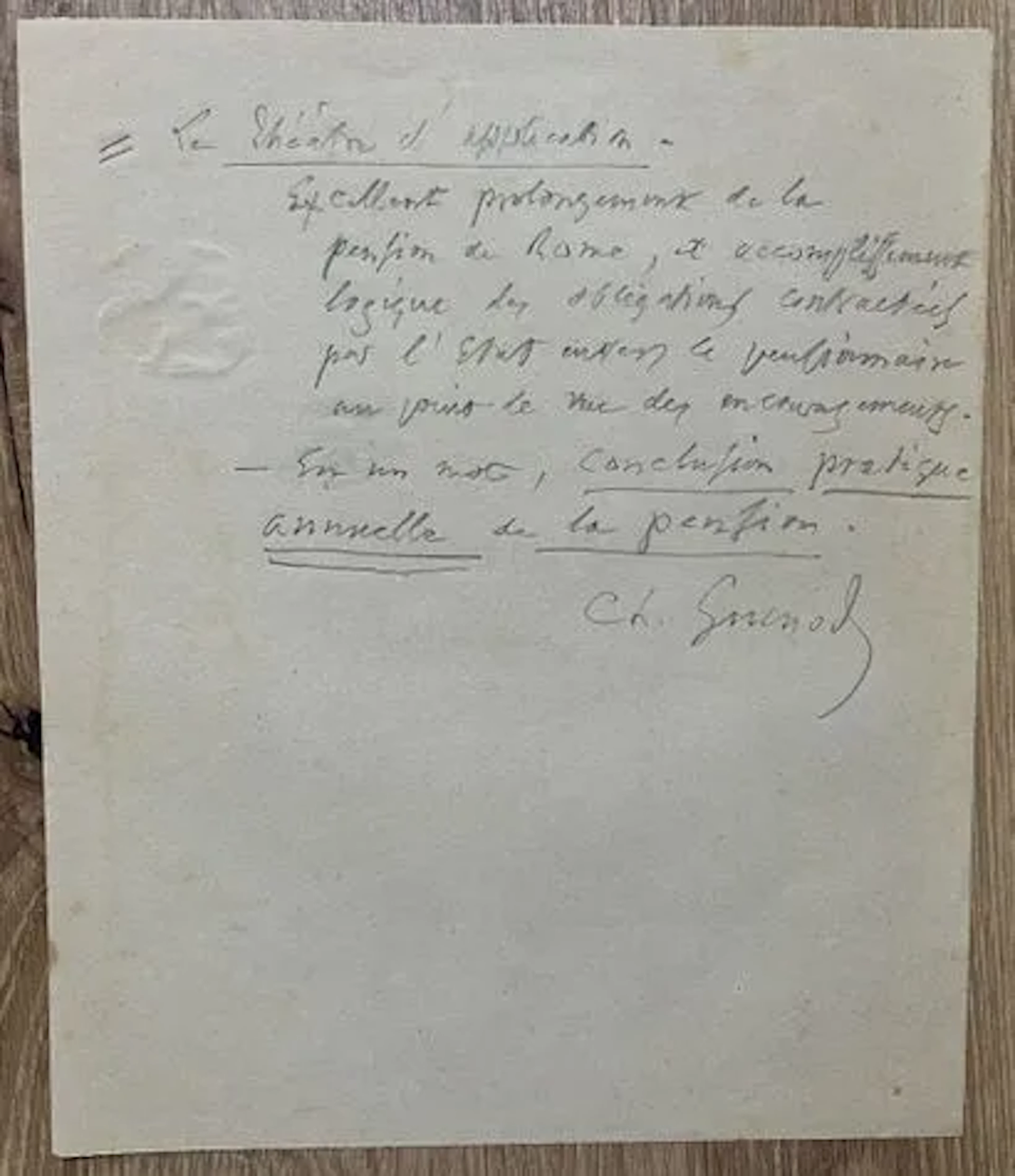 GOUNOD (Charles) (1818–1893). French composer. Winner of the - Lot 200