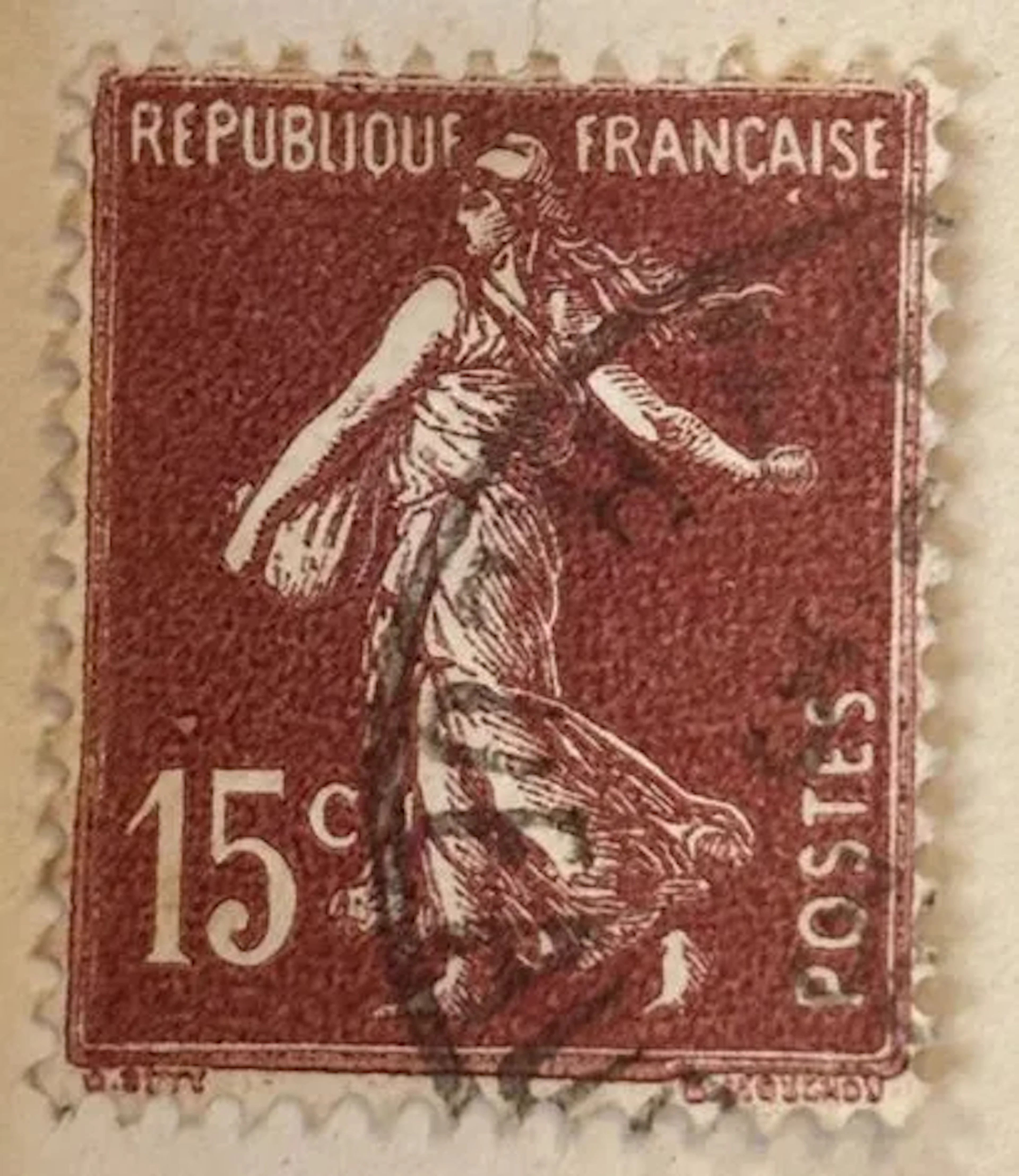 FRANCE — Semeuse camée — 15 c brun-rouge - Lot 125