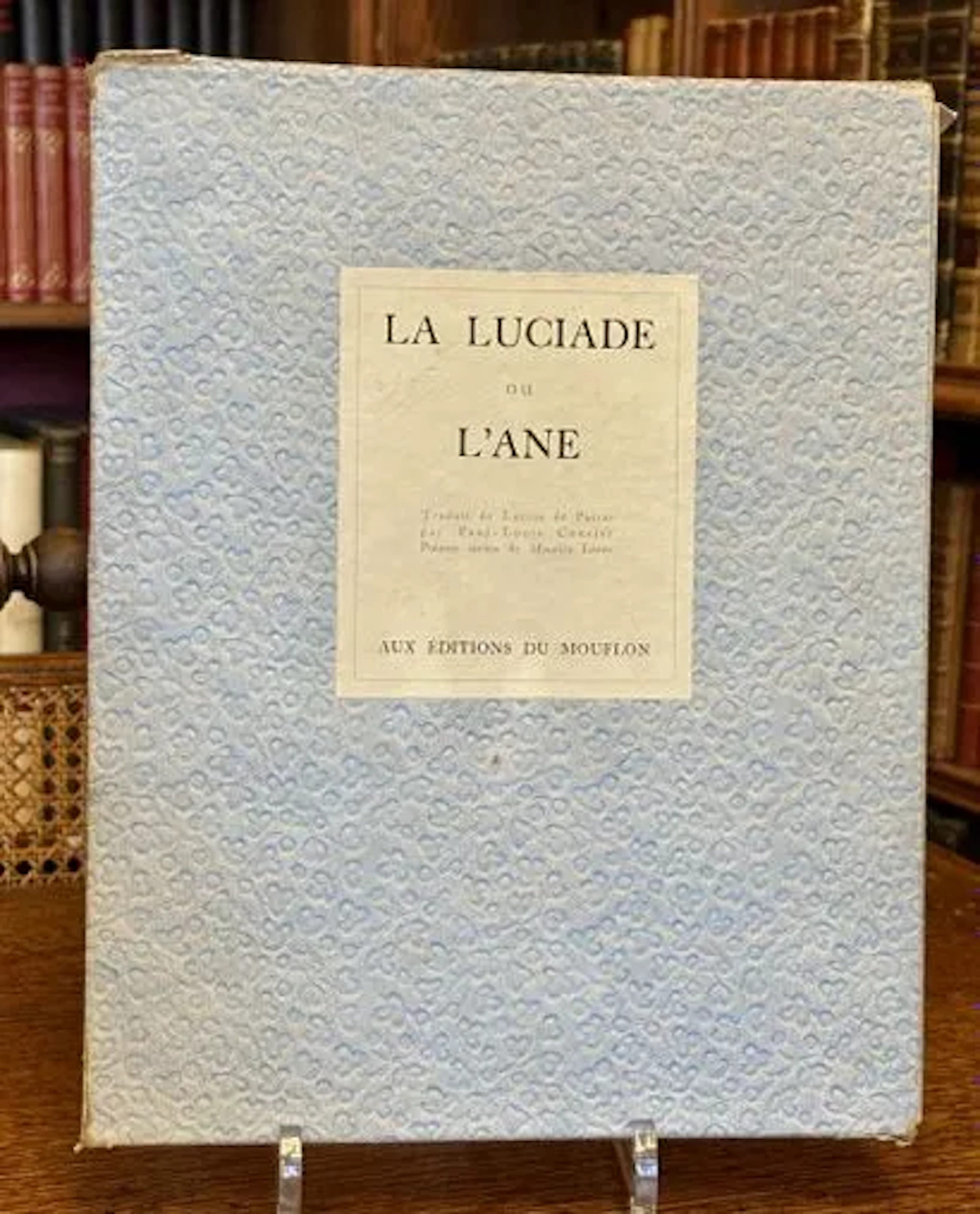 LUCIUS DE PATRAS — La Luciade ou l'Âne. Traduit de Lucius de - Lot 180