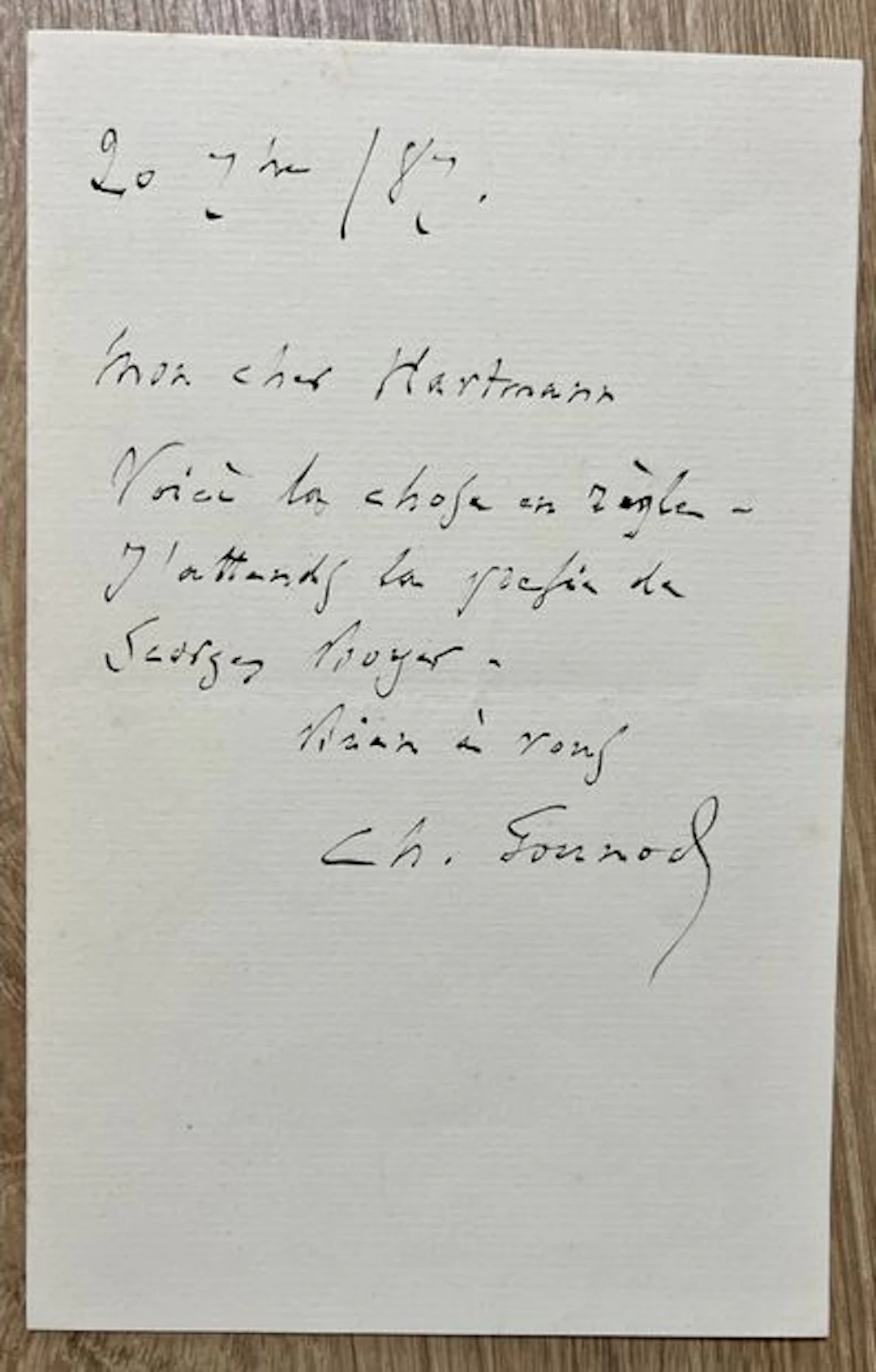 GOUNOD (Charles). Paris, 1818-1893. Compositeur français. Pr - Lot 201