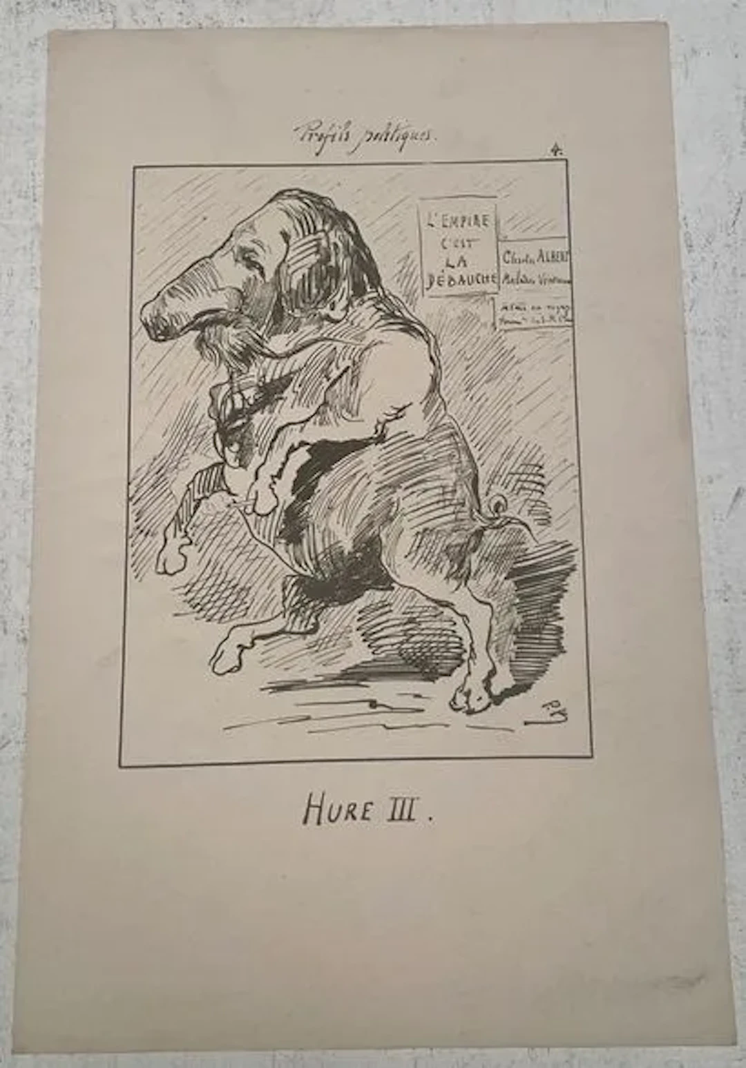 KLENCK — POLITICAL PROFILES, “HURE III” - Lot 159