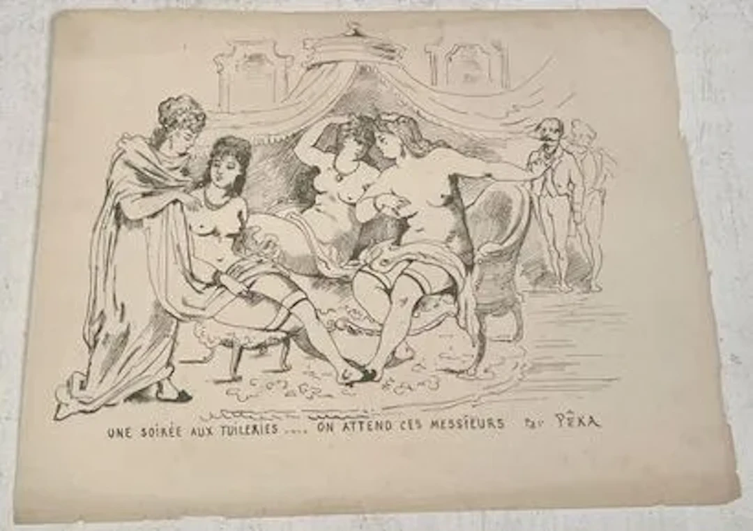 AN EVENING AT THE TUILERIES — BLACK-AND-WHITE PRINT - Lot 292