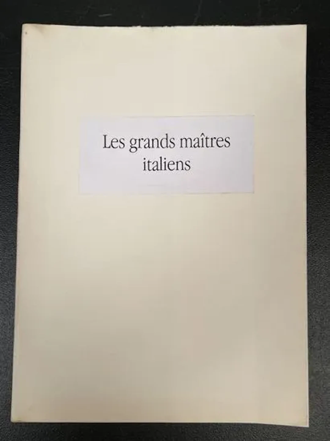 FLORISOONE (Michel). Les Grands Maîtres italiens. XVIe-XVIIe - Lot 105
