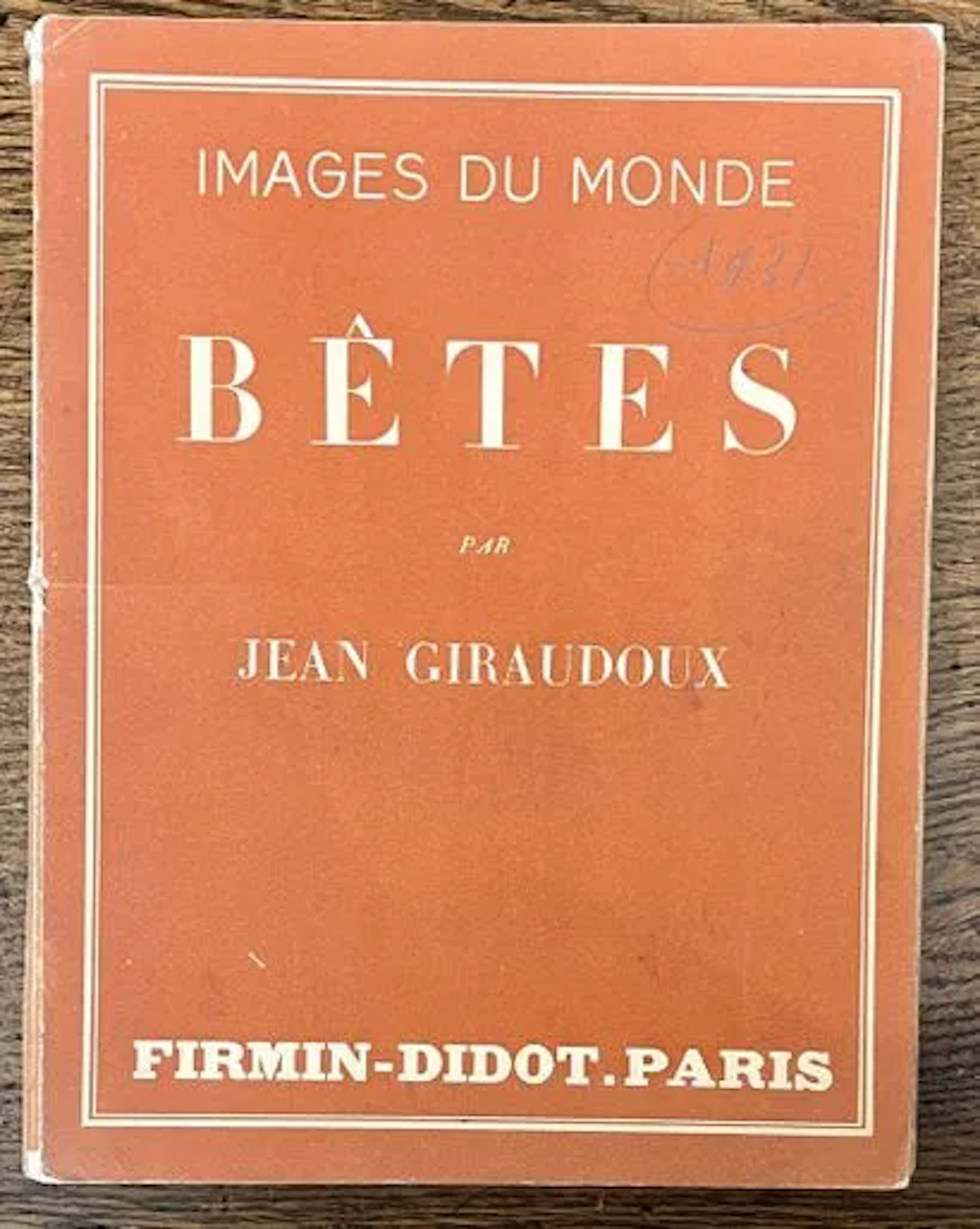 GIRAUDOUX (Jean). Bêtes. - Lot 113
