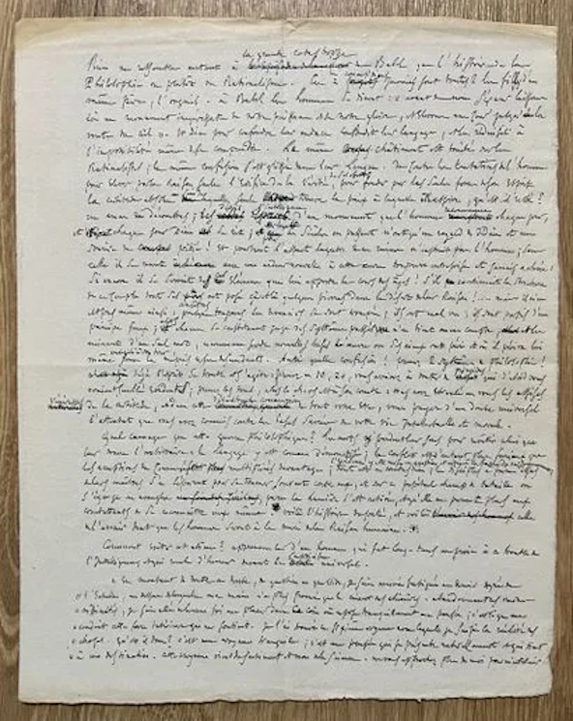 GOUNOD (Charles) — Manuscript on the Tower of Babel, rationa - Lot 191