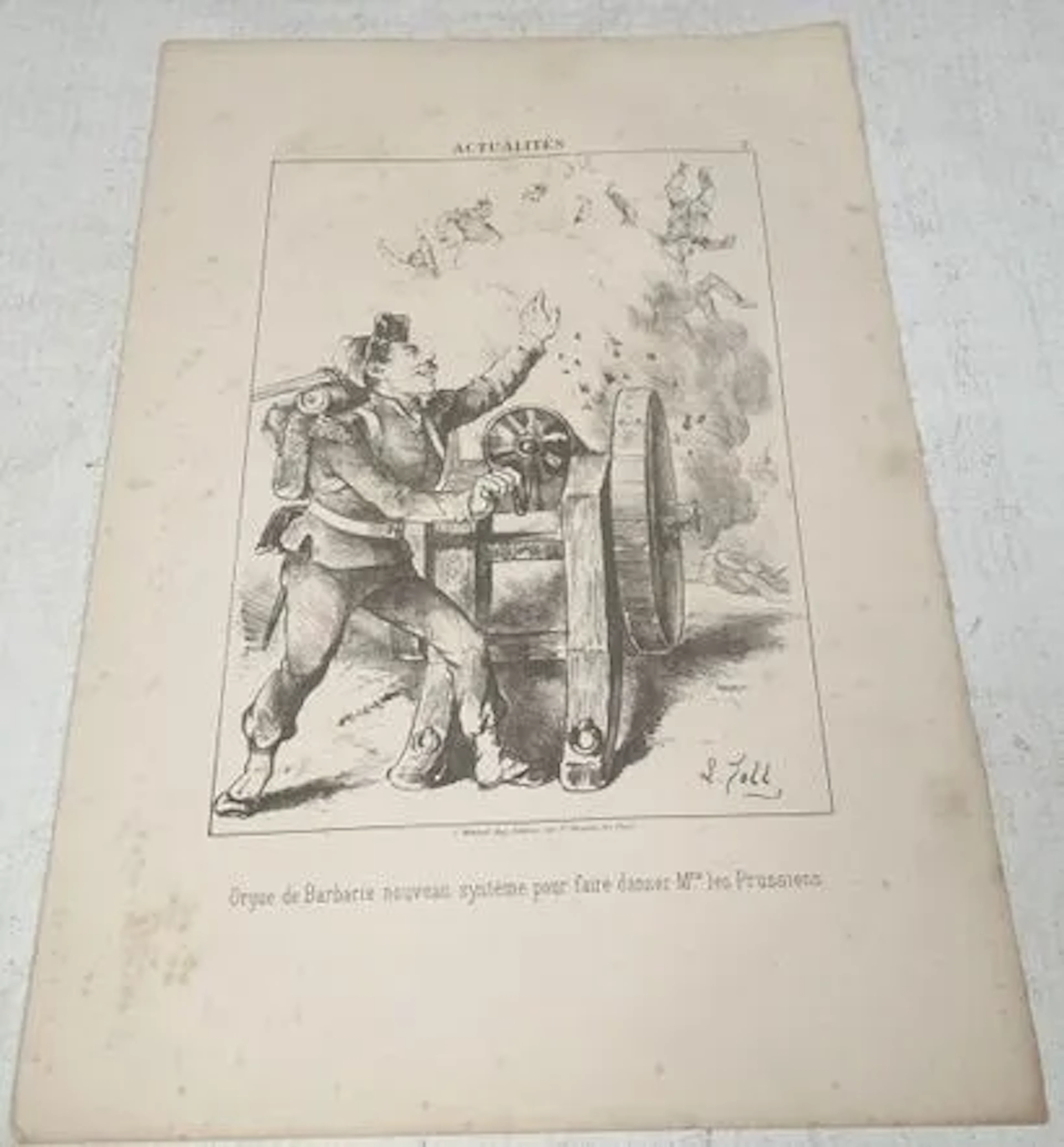 ORGUE DE BARBARIE, NOUVEAU SYSTÈME POUR FAIRE DANSER MRS LES - Lot 249