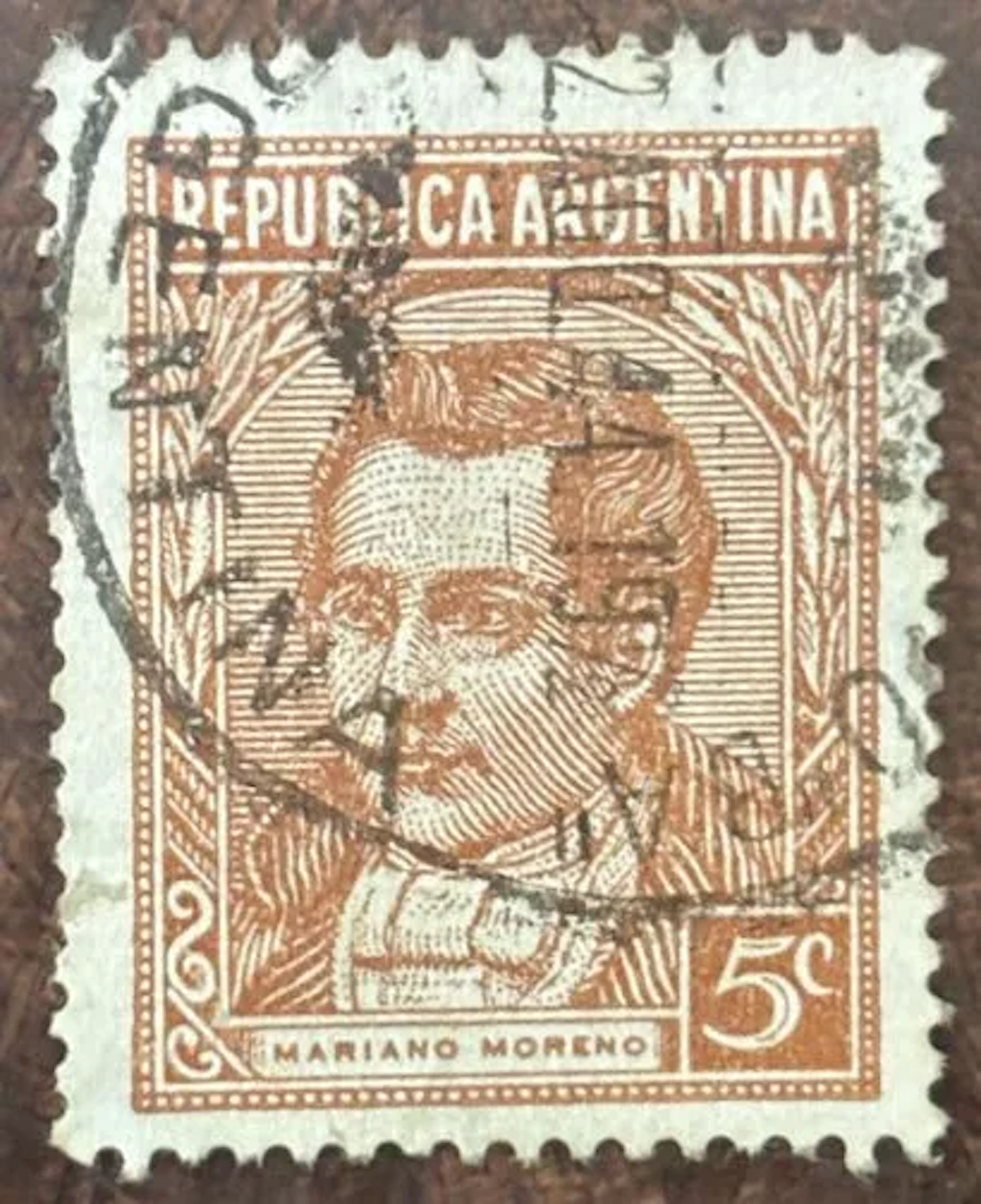 ARGENTINA — Mariano Moreno — 5 centavos - Lot 31
