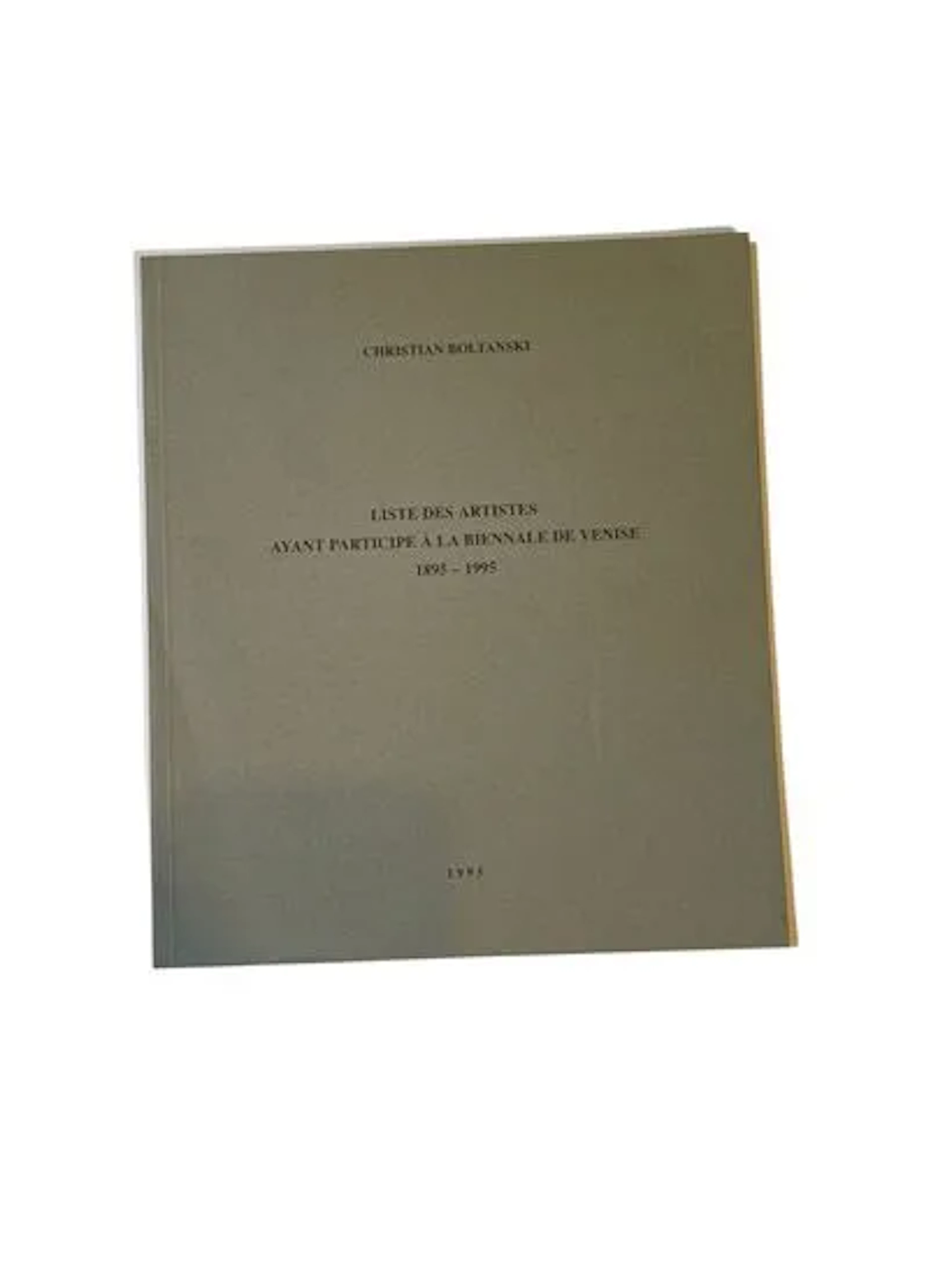 LIST OF ARTISTS WHO PARTICIPATED IN THE VENICE BIENNALE 1895 - Lot 42
