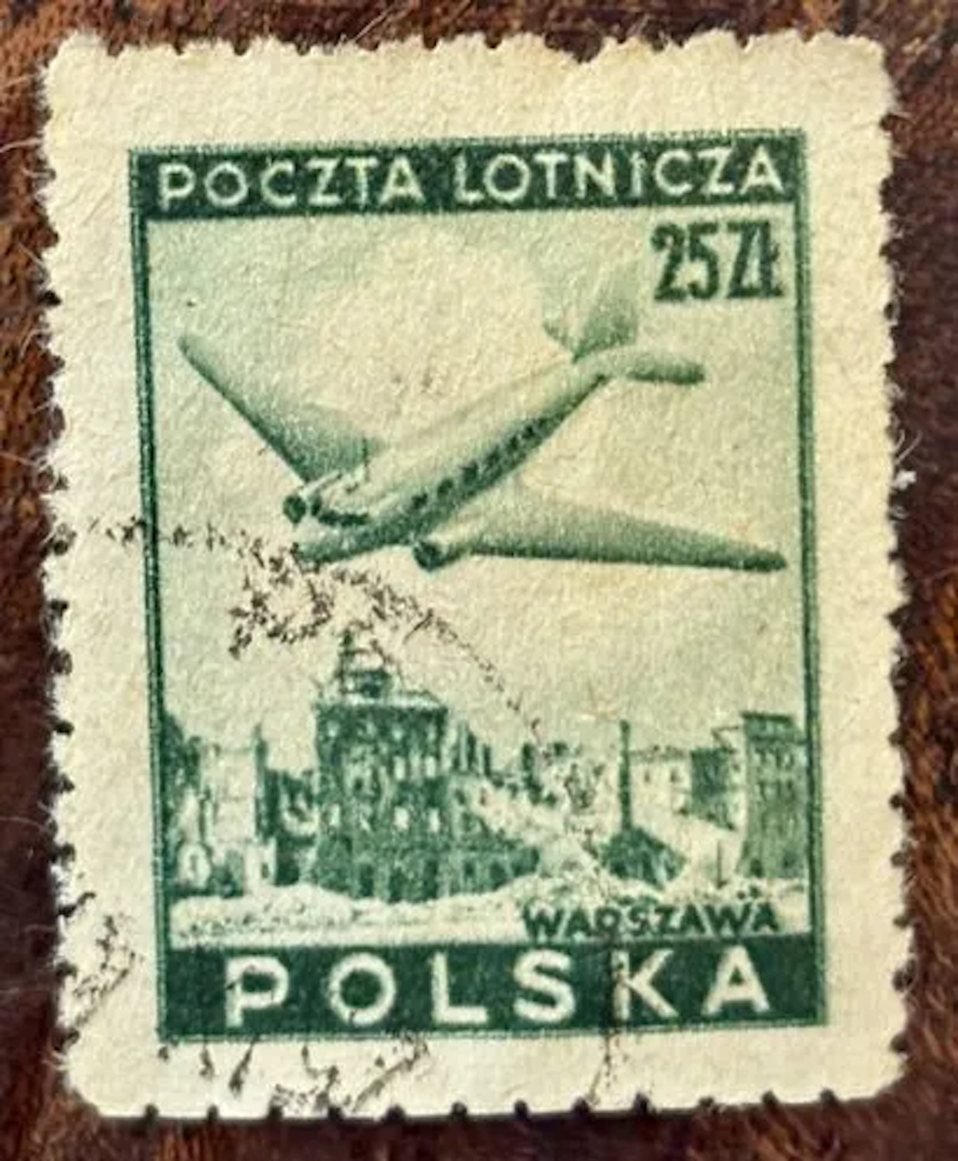 POLOGNE — Poste aérienne — Avion sur Varsovie — 25 zł - Lot 241