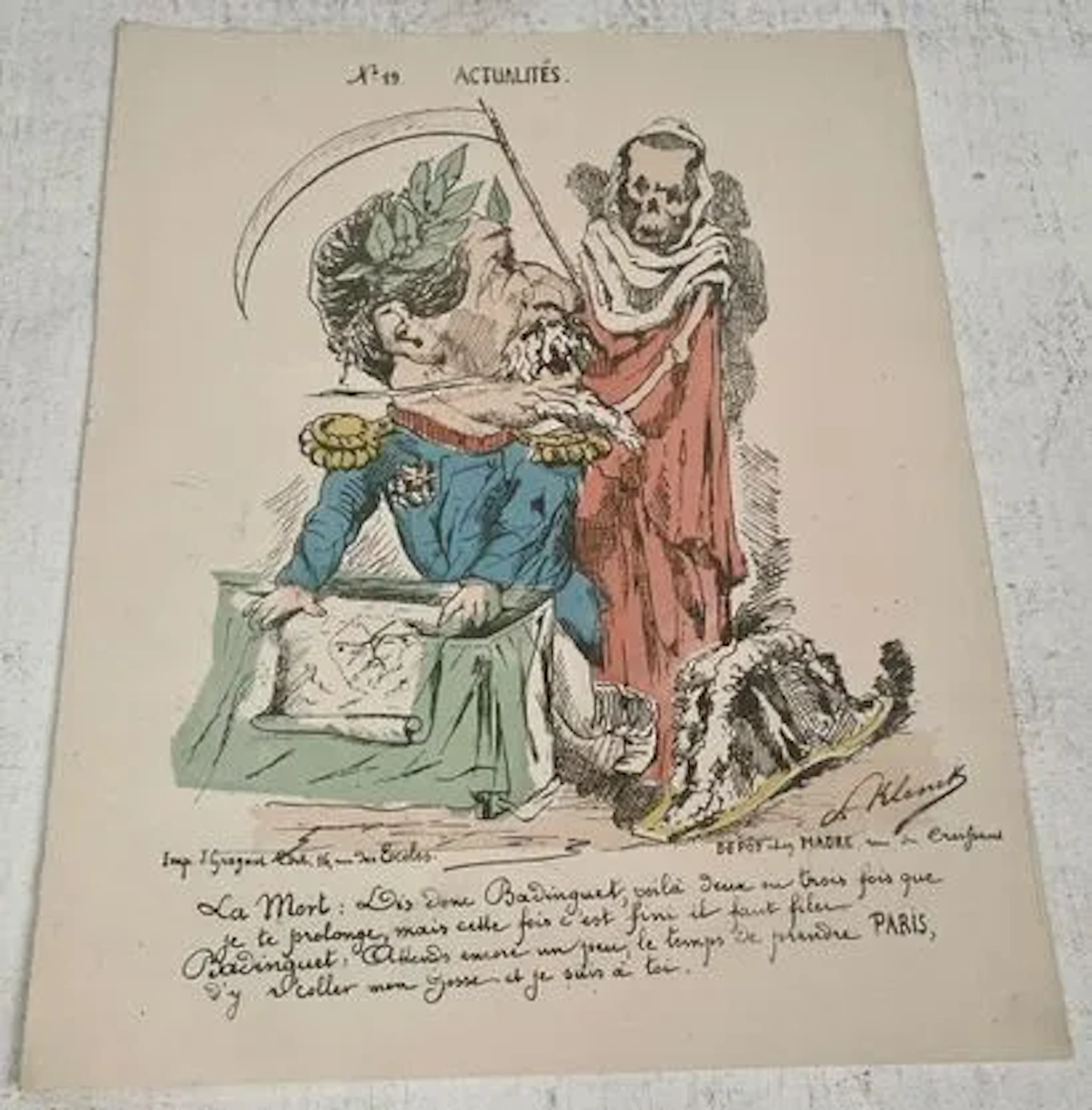 NEWS, No. 19 — BADINGUET AND DEATH - Lot 39
