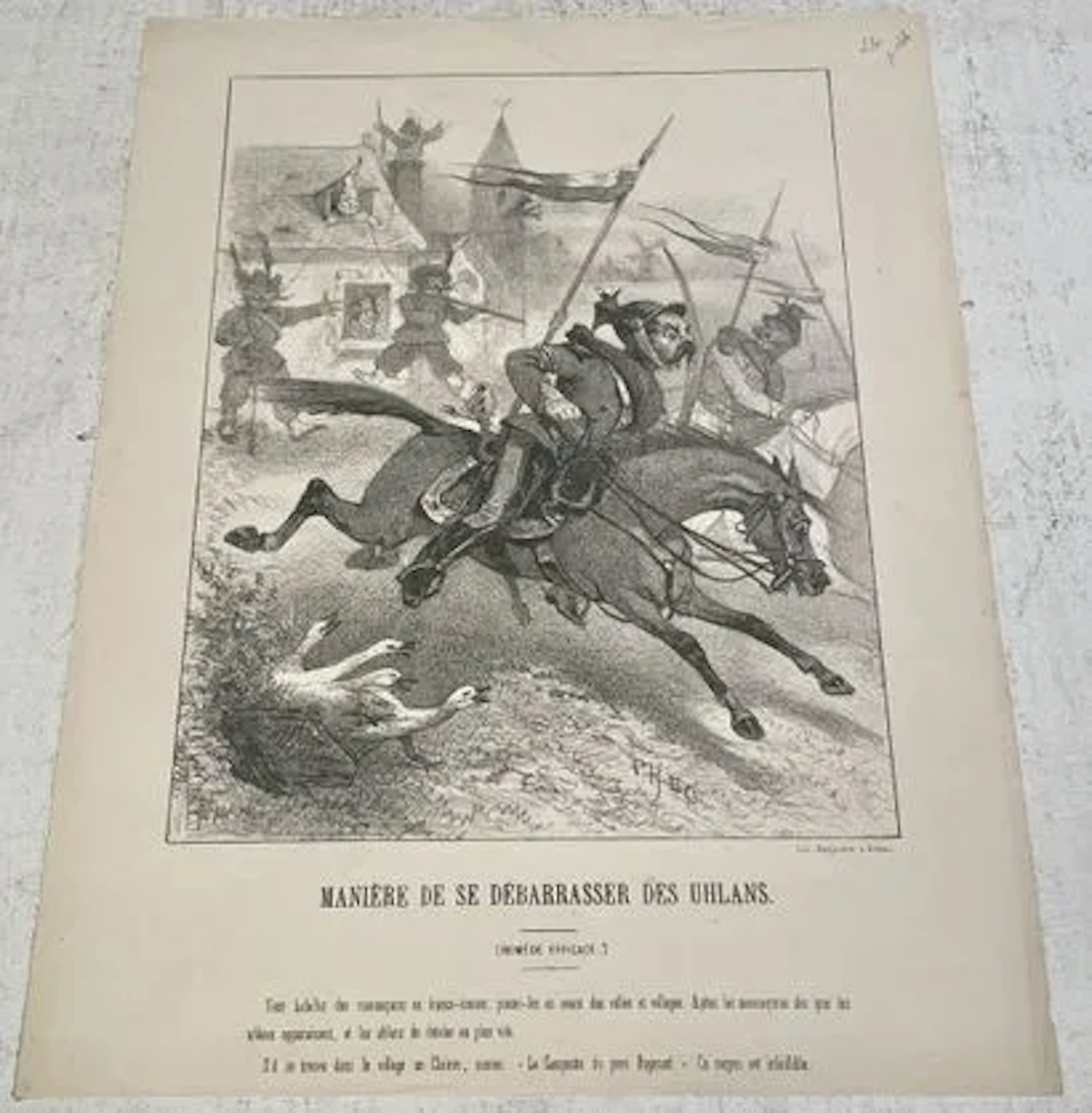 MANIÈRE DE SE DÉBARRASSER DES UHLANS - Lot 236