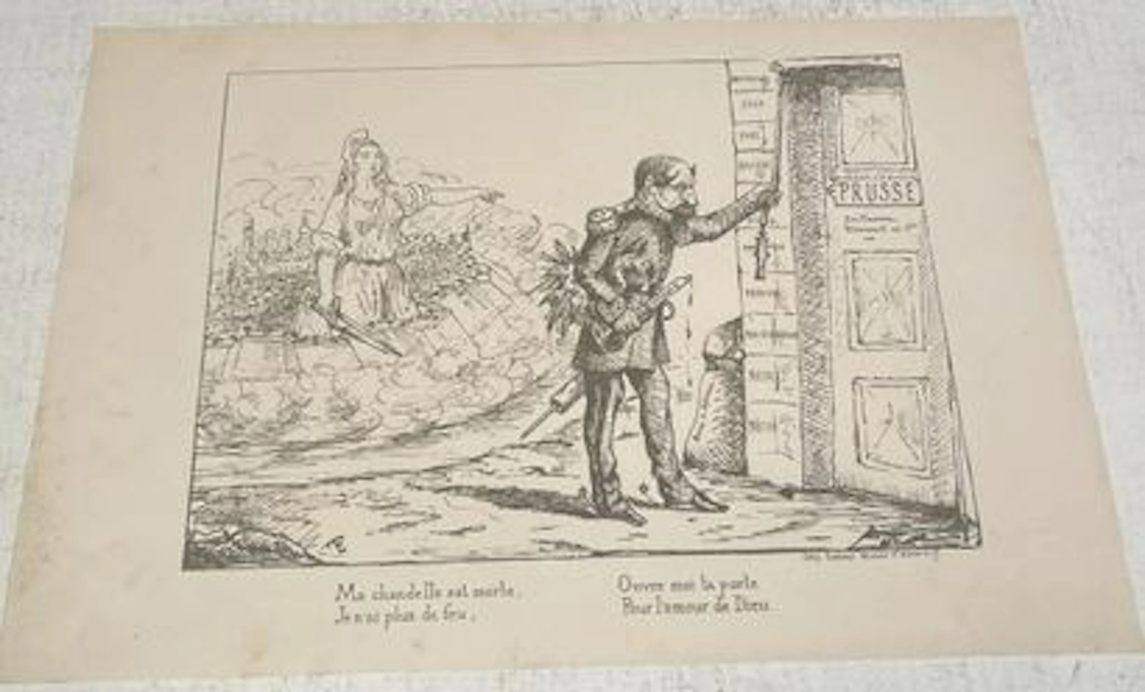 [Political caricature]. My candle has gone out; I have no li - Lot 23