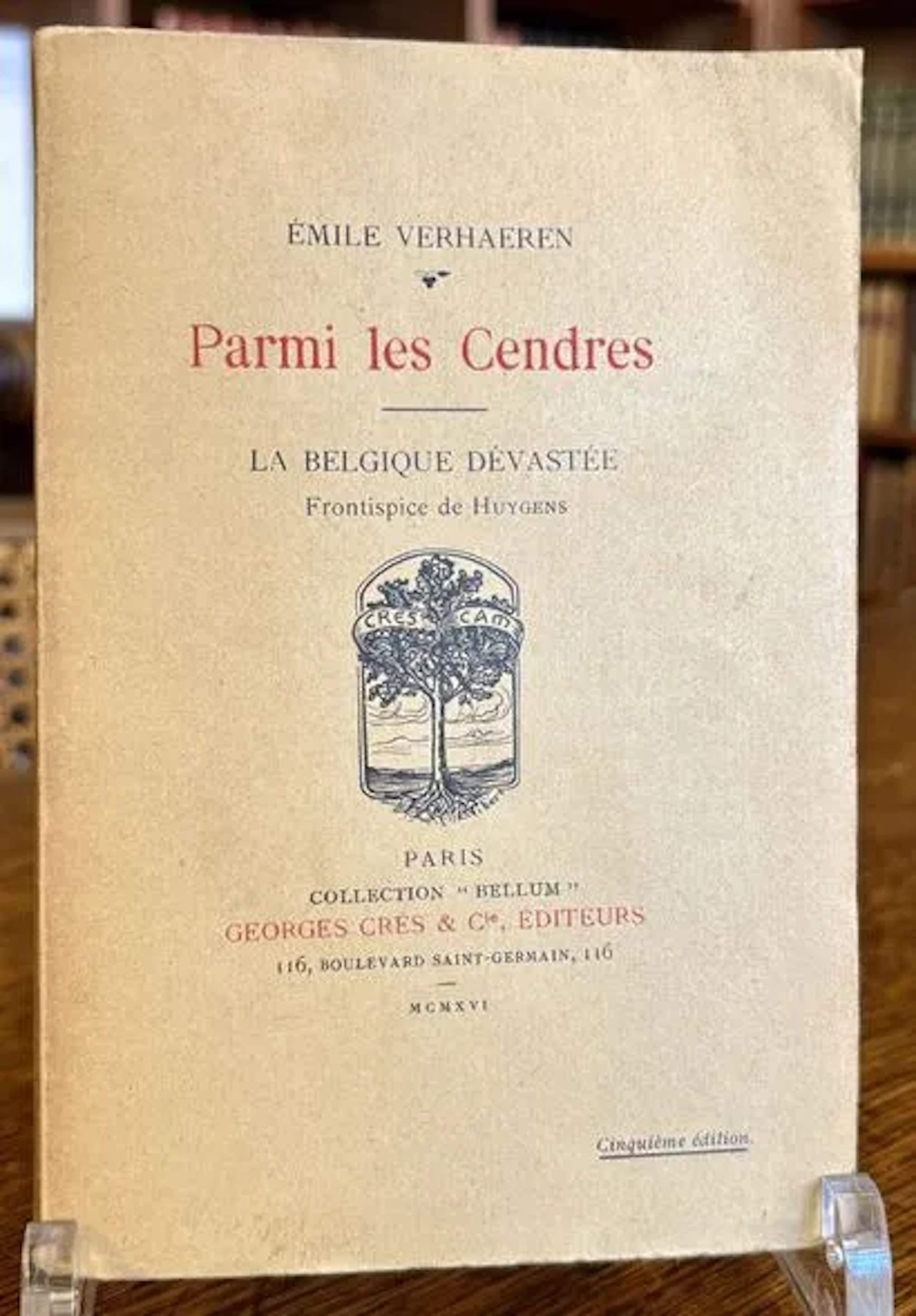VERHAEREN (Émile). Parmi les Cendres. La Belgique dévastée. - Lot 287