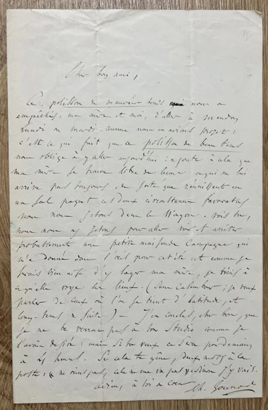 GOUNOD (Charles). Paris, 1818-1893. Compositeur français. Pr - Lot 204