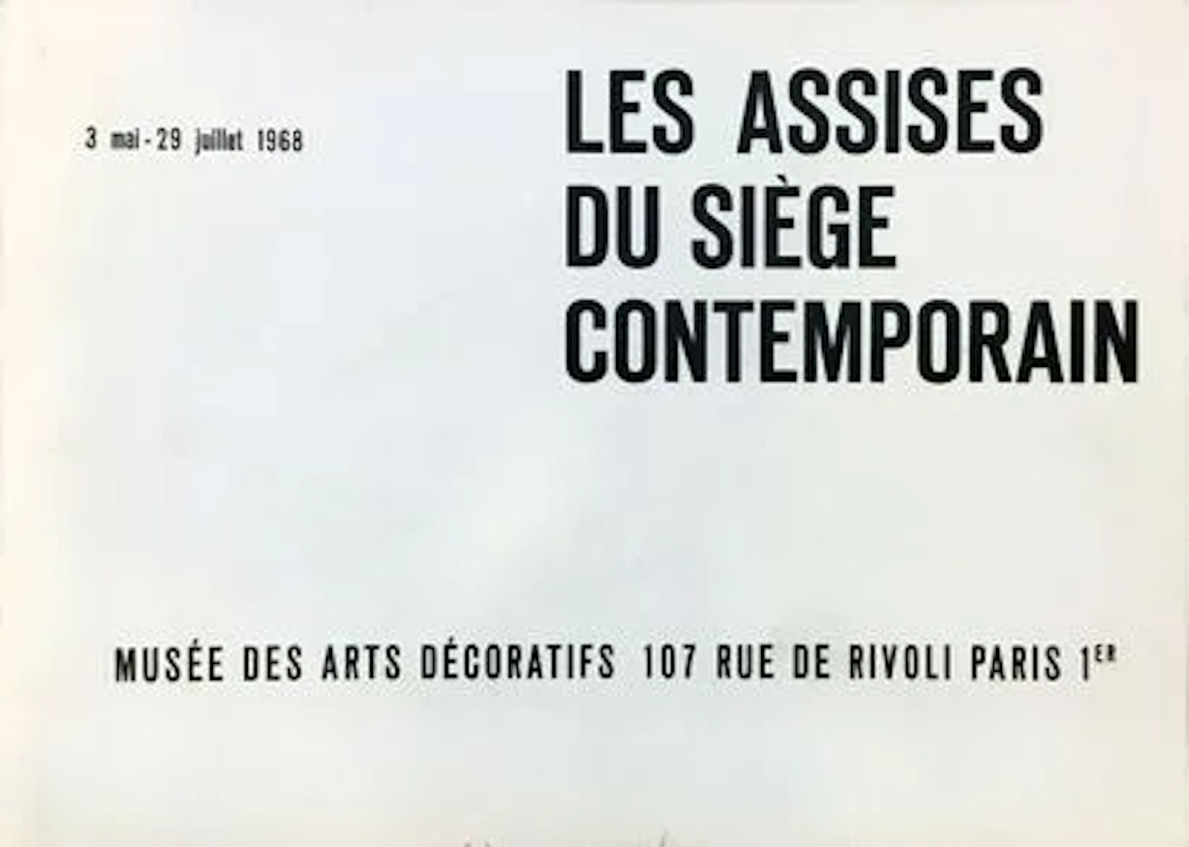 LES ASSISES DU SIÈGE CONTEMPORAIN - Lot 107