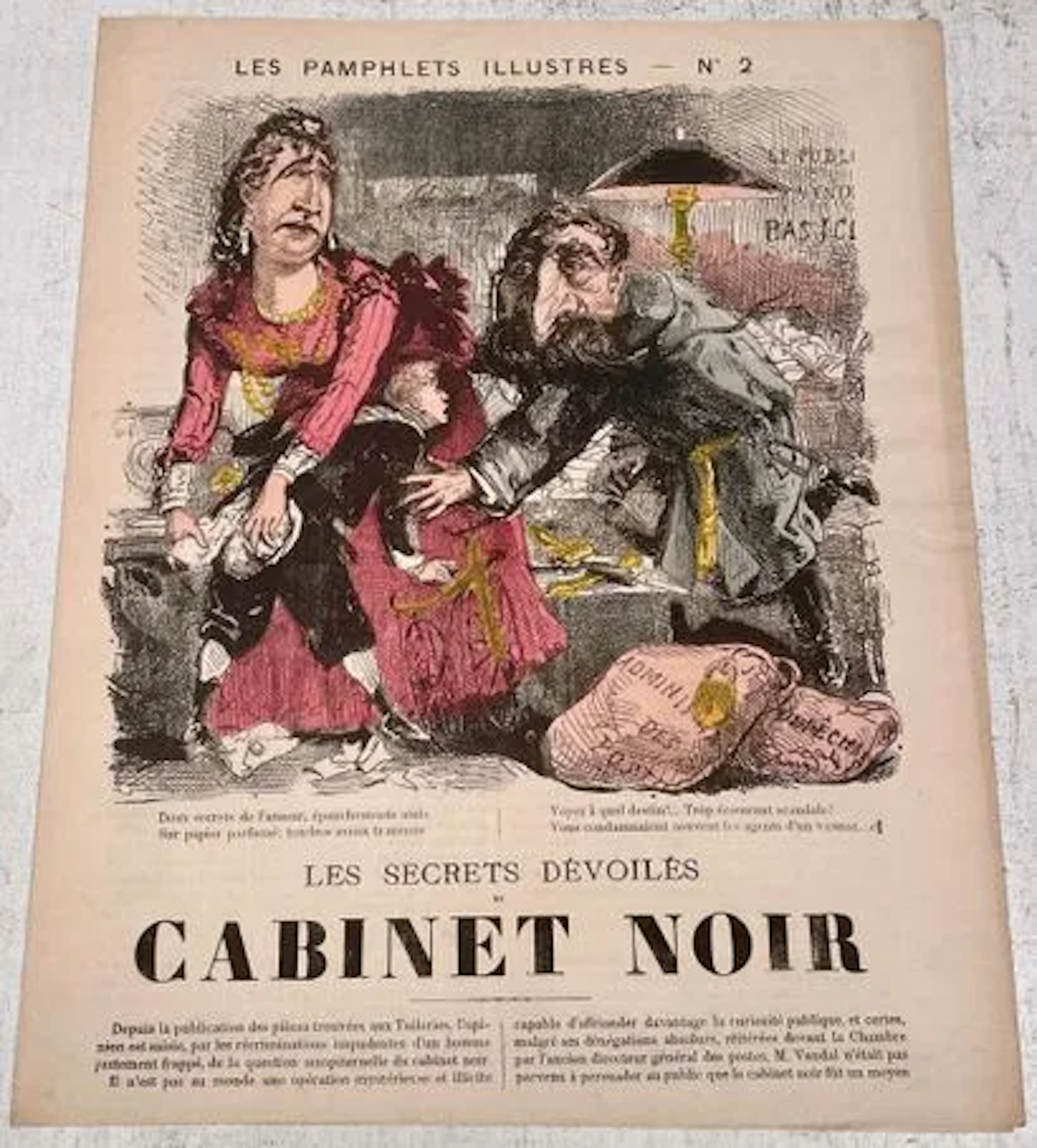 LES PAMPHLETS ILLUSTRÉS — « LES SECRETS DÉVOILÉS DU CABINET - Lot 228