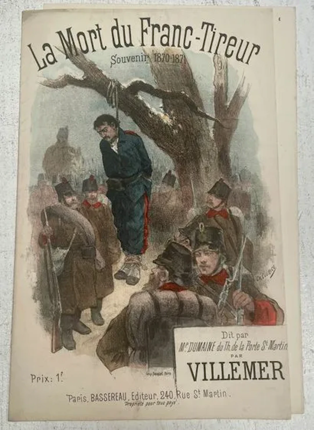 VILLEMER — CLÉRICE (Charles) - Lot 300