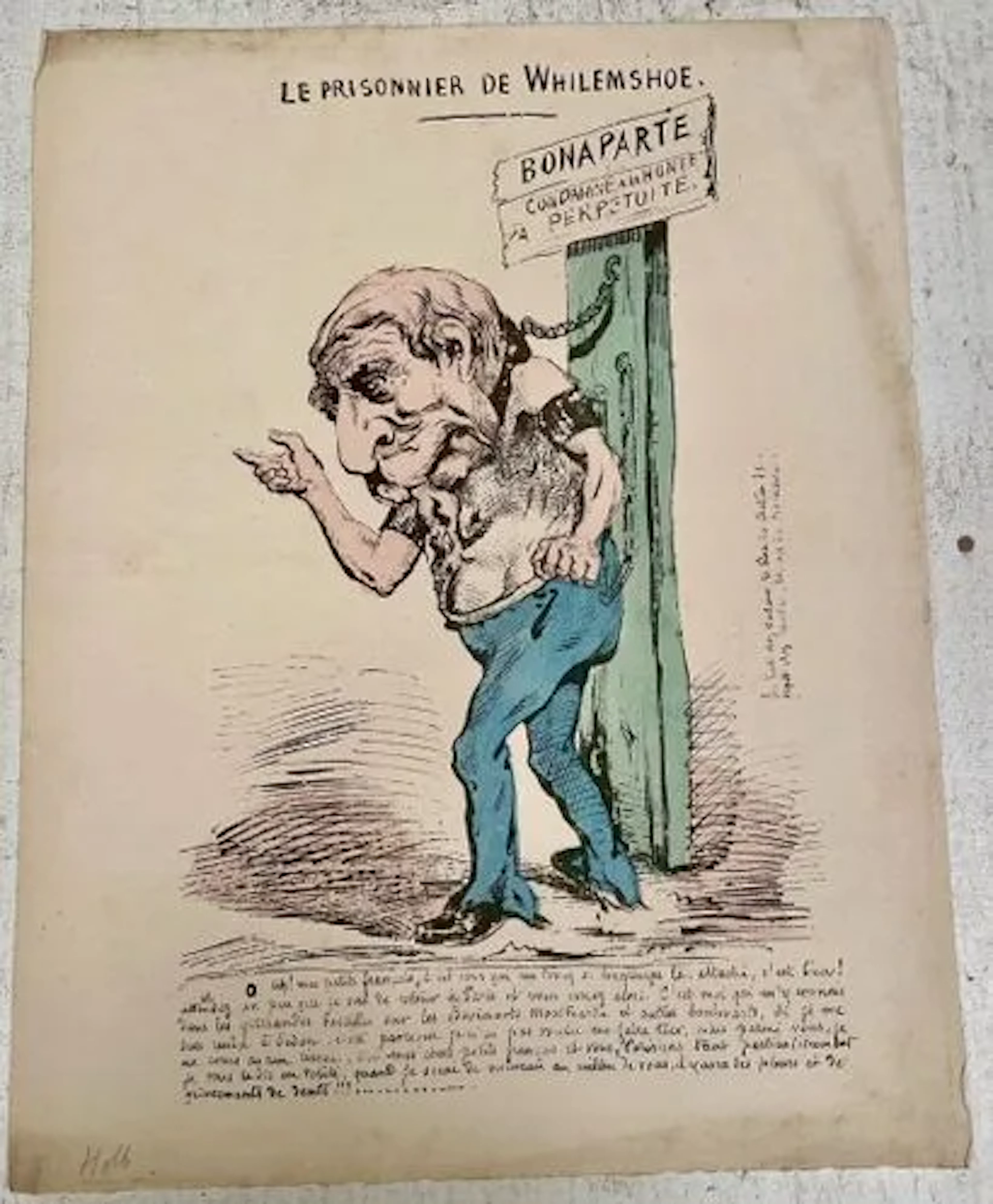 HADOL — “THE PRISONER OF WILHELMSHOE” - Lot 125