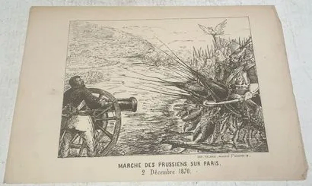 [Caricature de la guerre de 1870]. Marche des Prussiens sur - Lot 19