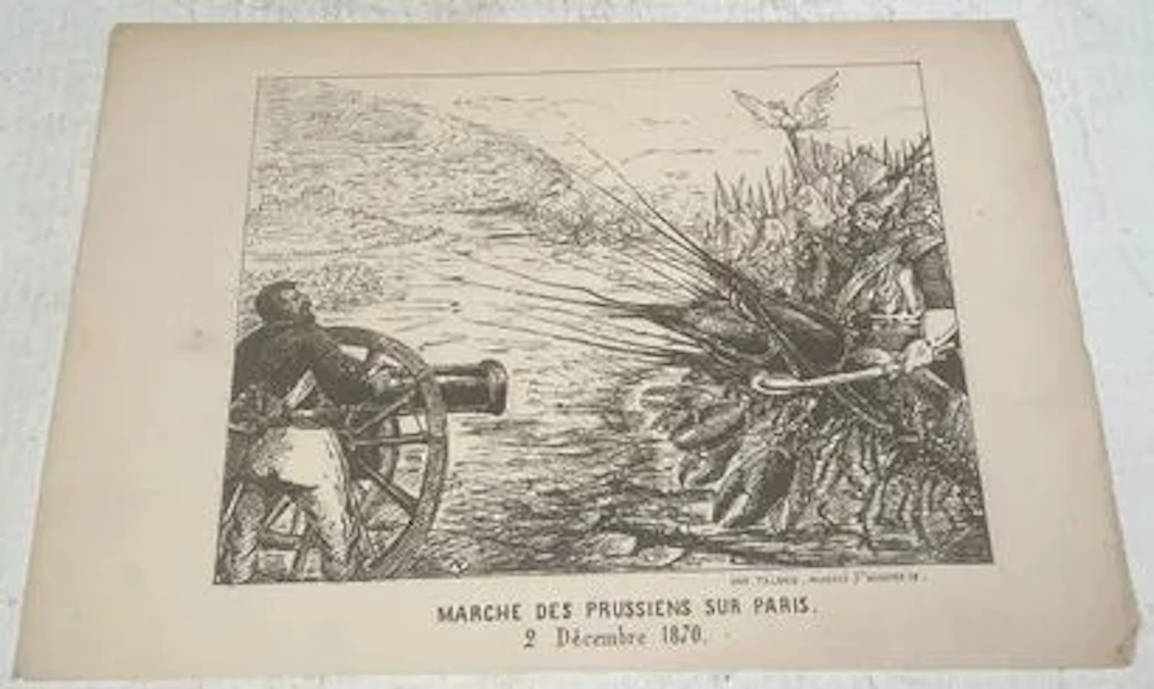 [Caricature de la guerre de 1870]. Marche des Prussiens sur - Lot 19