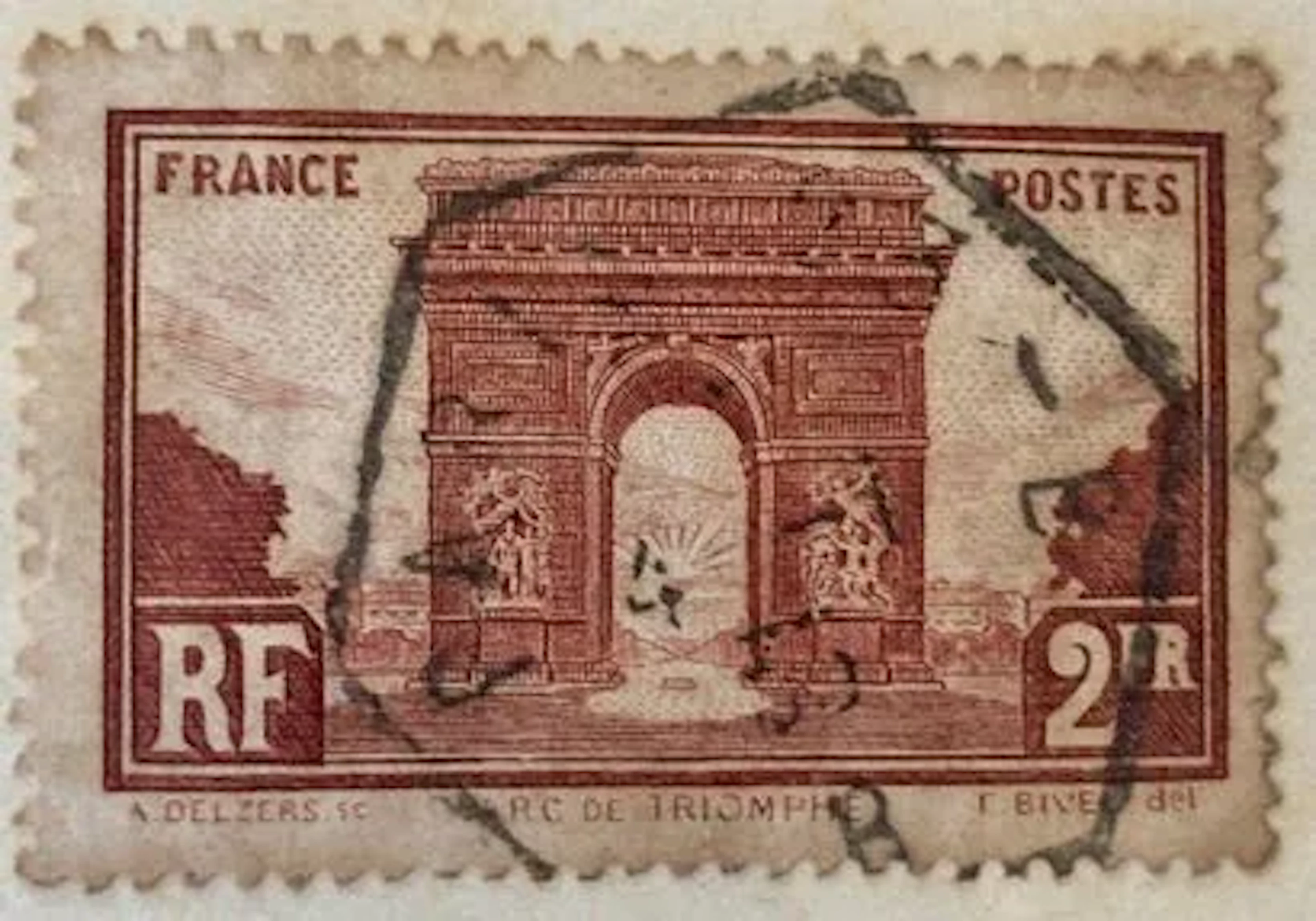FRANCE — Arc de Triomphe — 2 F reddish-brown - Lot 71