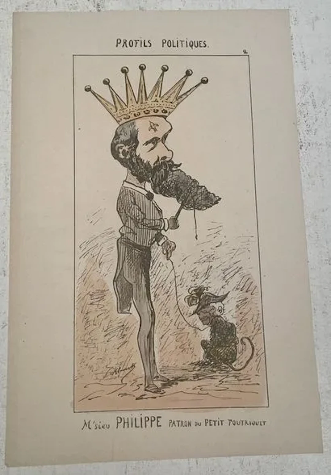 KLENCK — POLITICAL PROFILES, “M'SIEU PHILIPPE” - Lot 161
