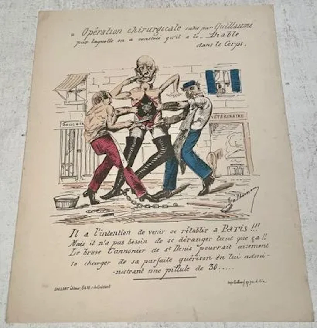 Opération chirurgicale subie par Guillaume - Lot 248