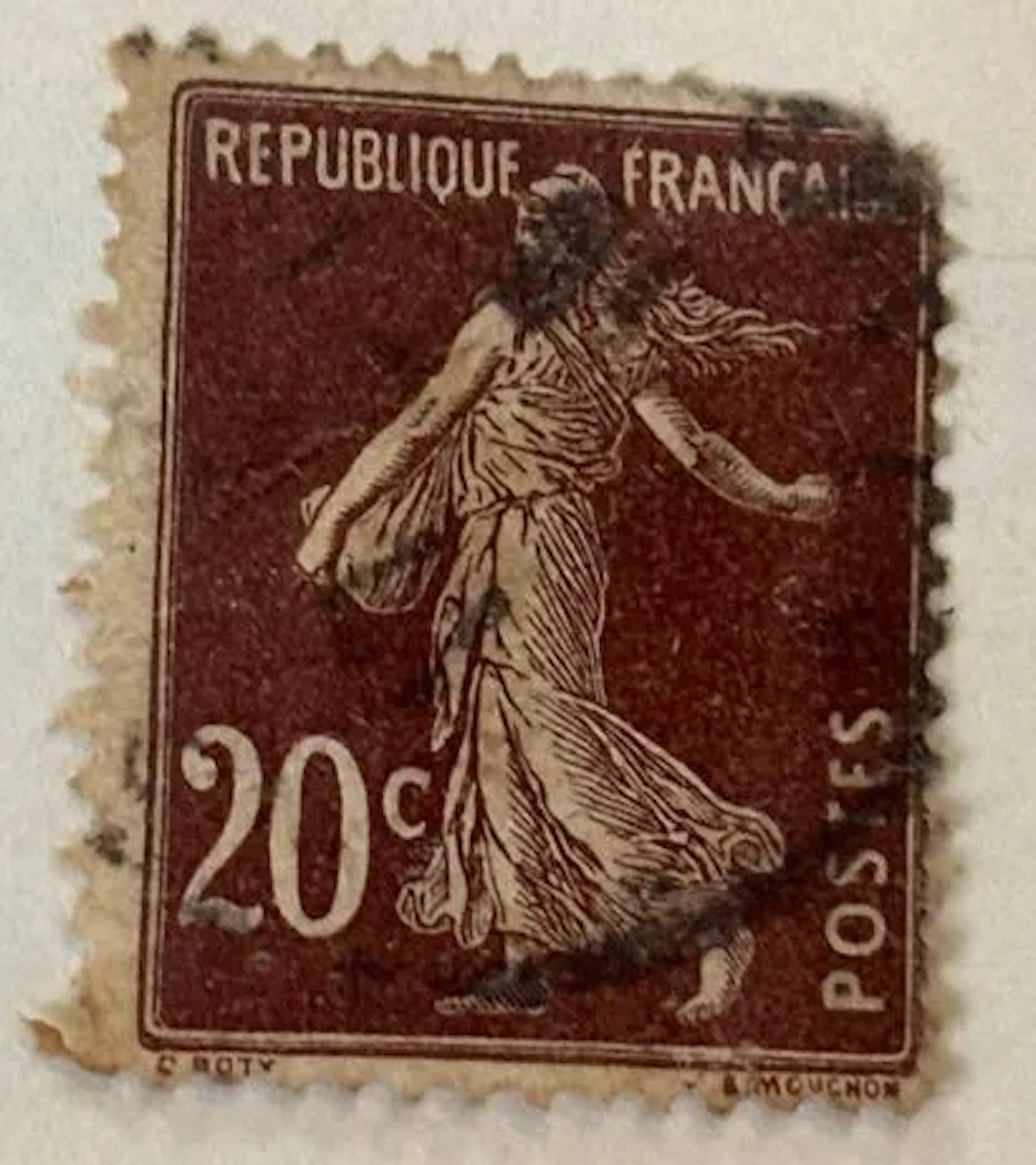 FRANCE — Semeuse camée — 20 c brun - Lot 129