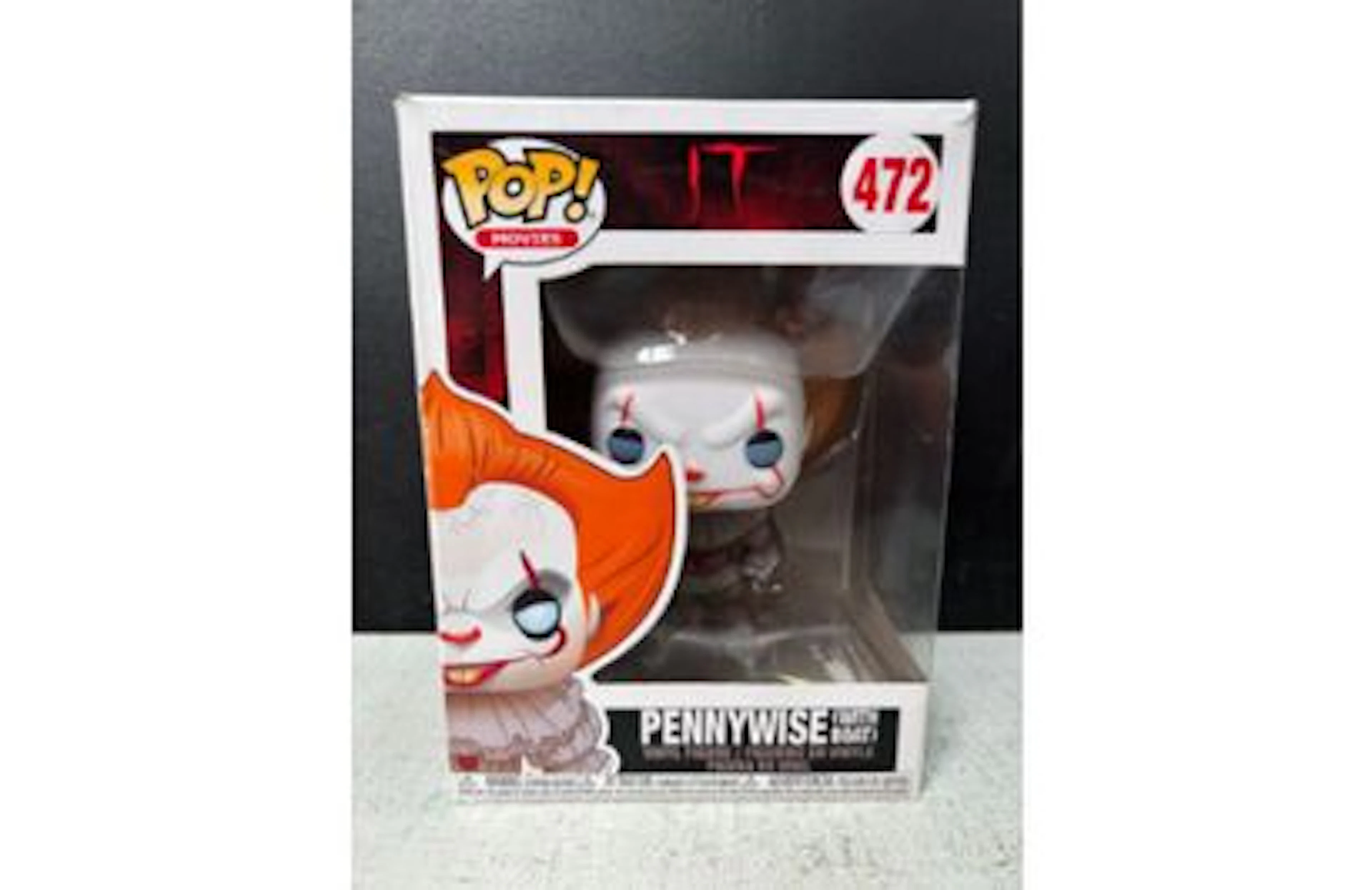 FUNKO POP! MOVIES - PENNYWISE (WITH BOAT) n°472 - Lot 155